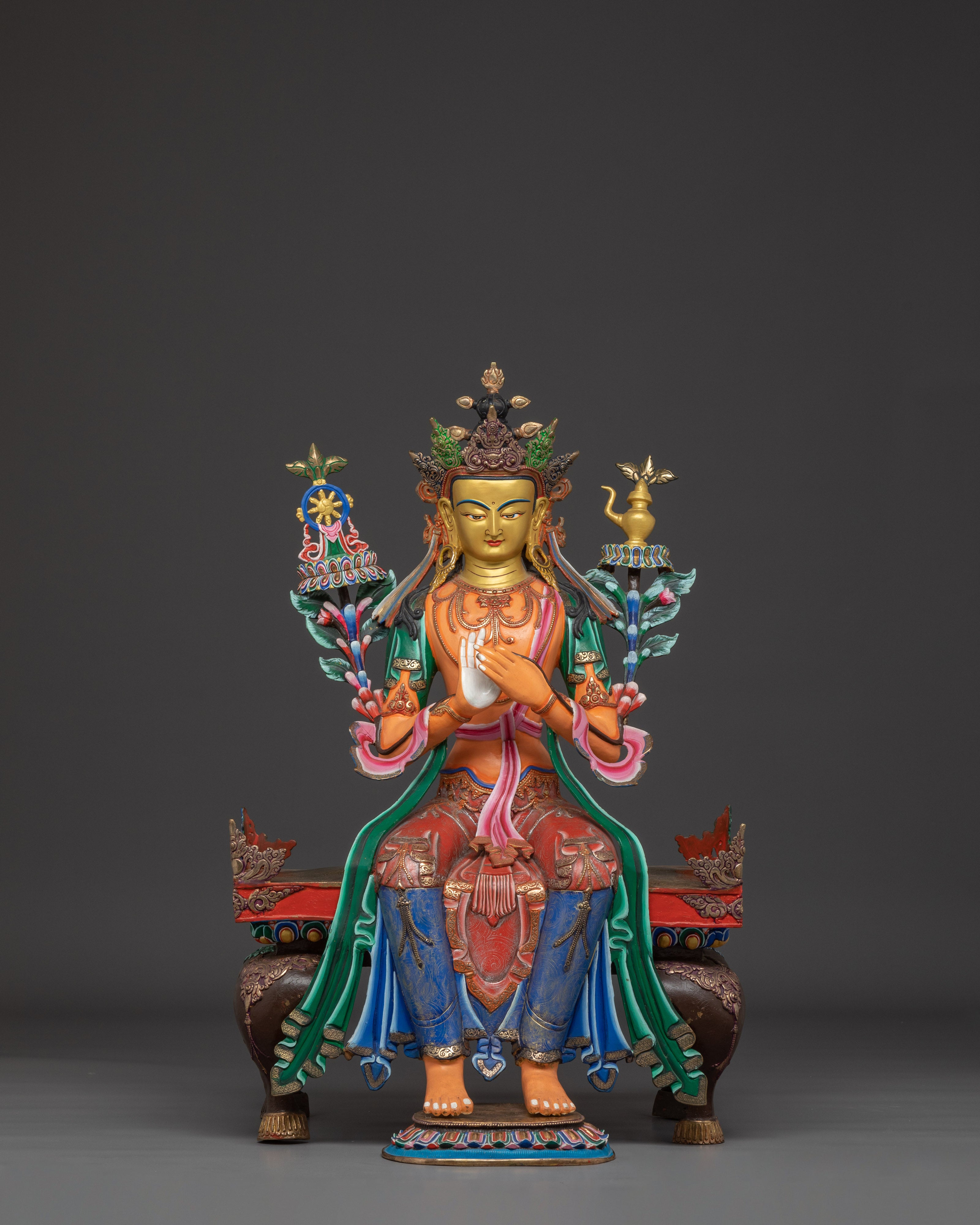 Divine Sculpture of Maitreya Buddha | The Buddha of the Future