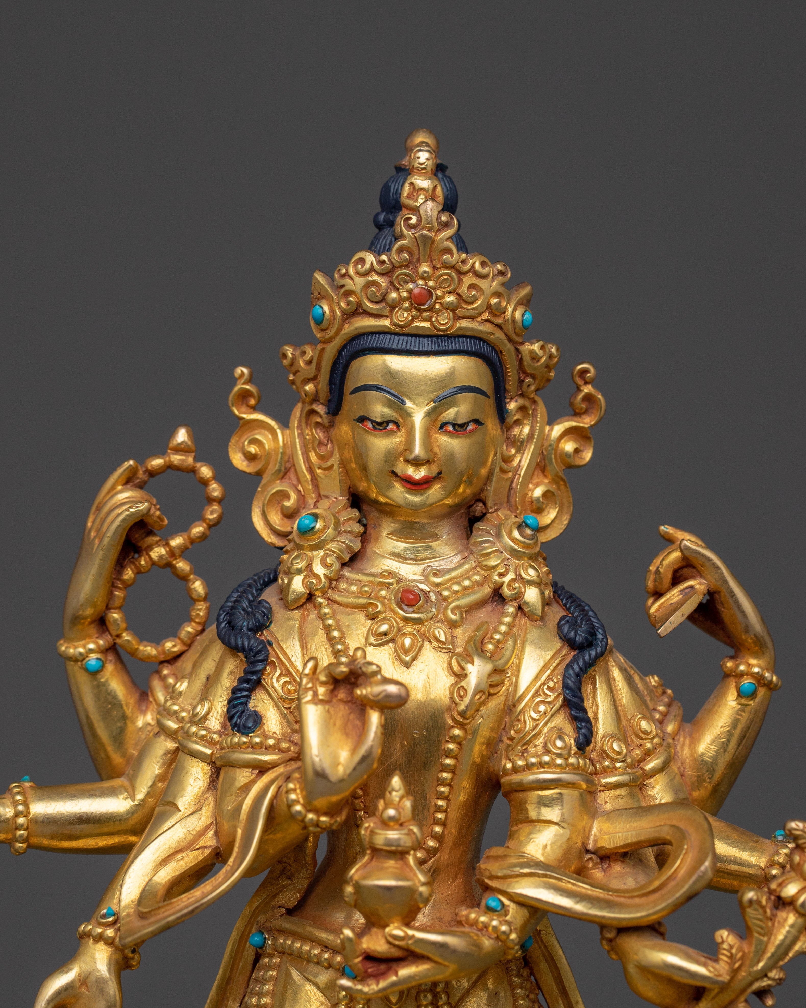 Statue of Amoghapasa Lokeshwora | Multi-armed form of Avalokiteshvara