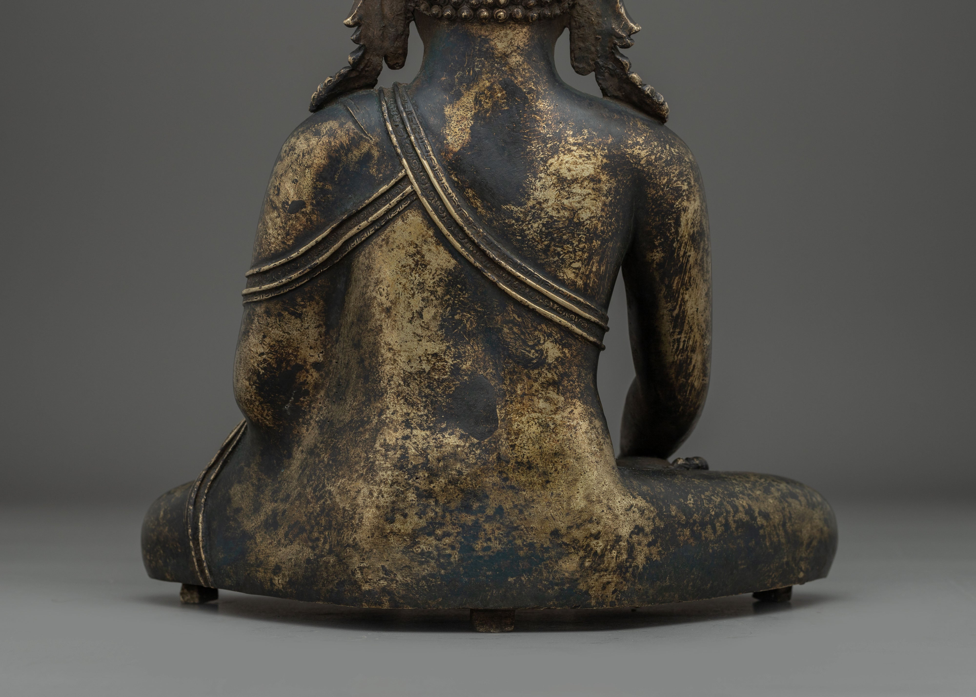 Handmade Statue of Seated Shakyamuni Buddha | Historical Buddha