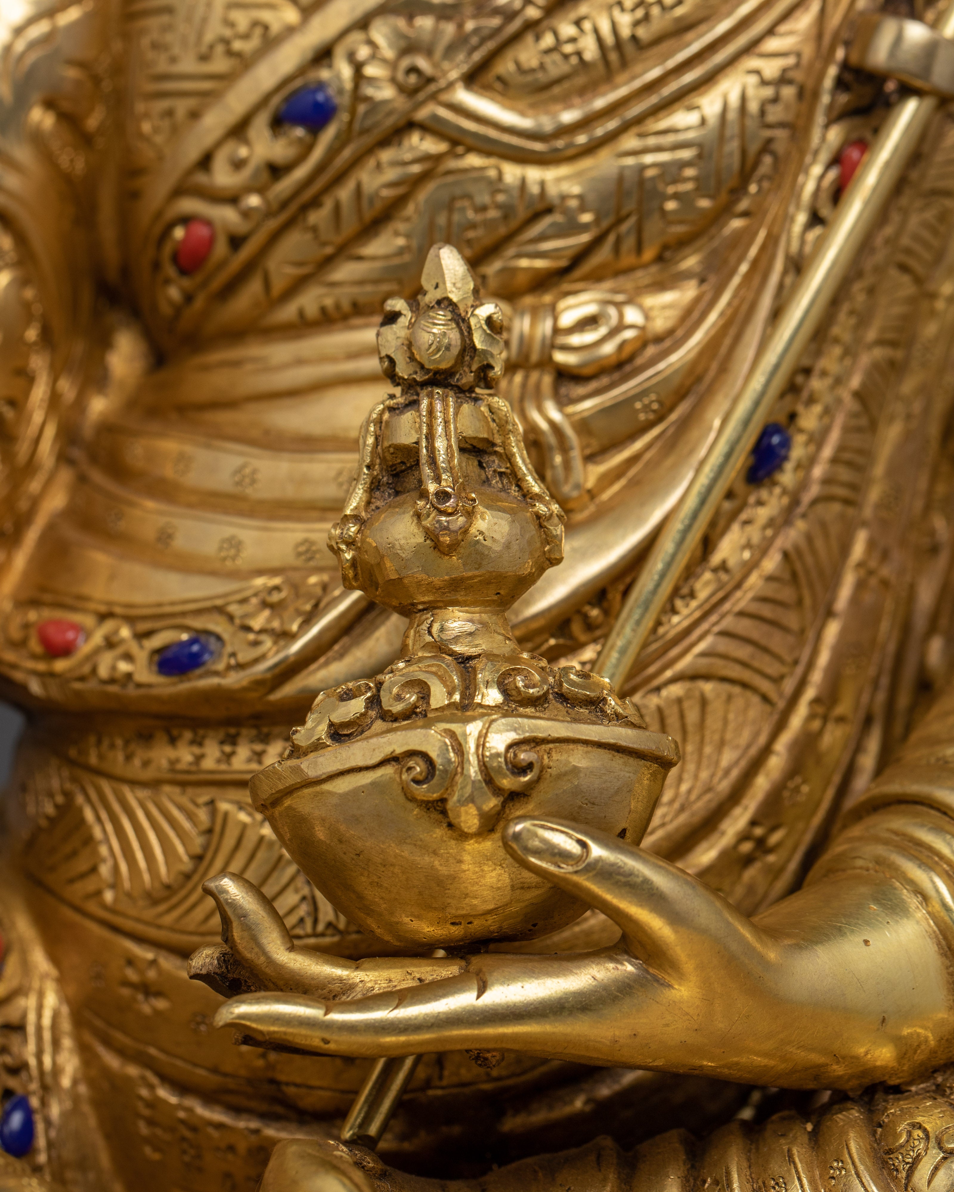 Precious Guru Rinpoche Handmade Statue | Lotus Born Padmasambhava