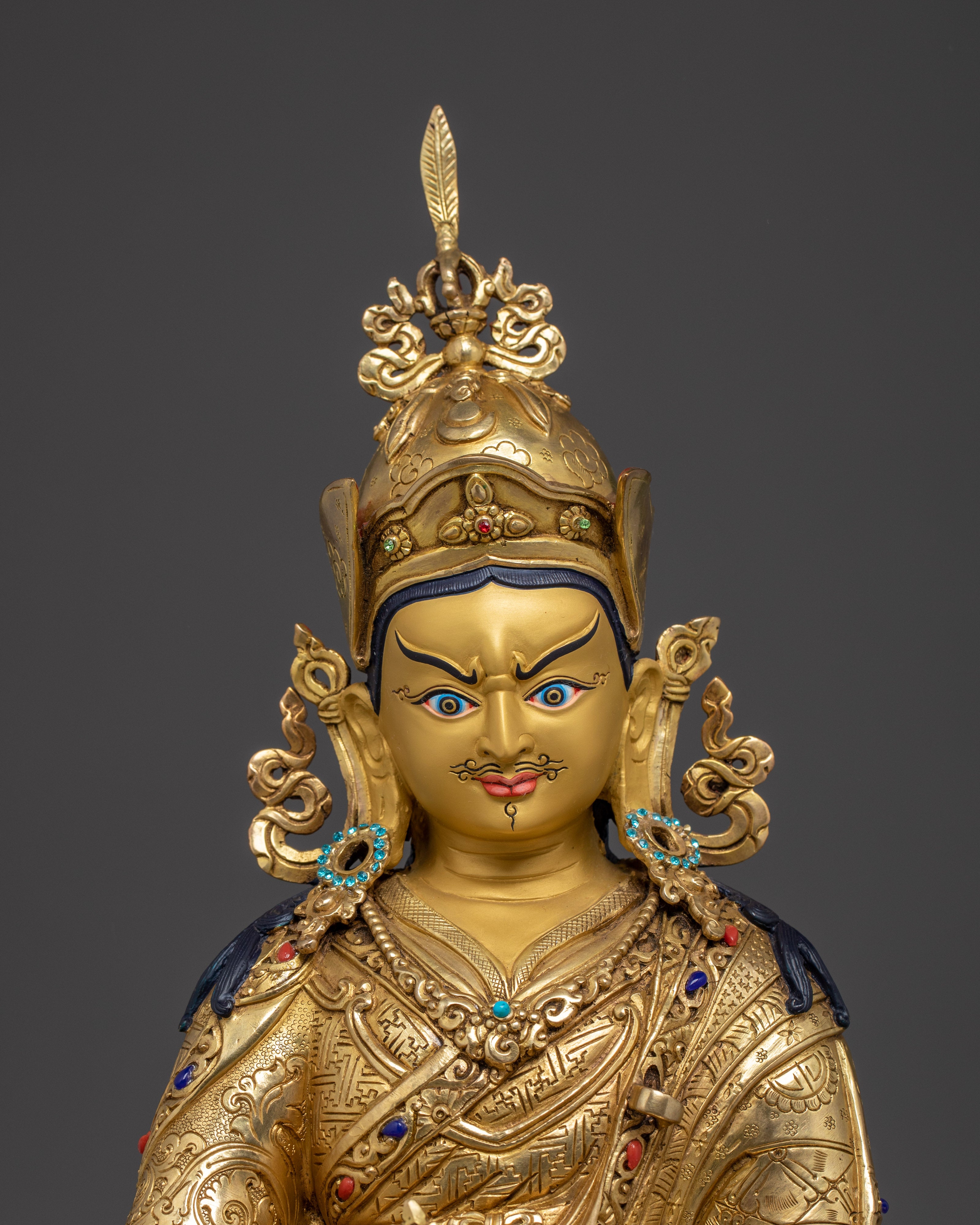 Precious Guru Rinpoche Handmade Statue | Lotus Born Padmasambhava