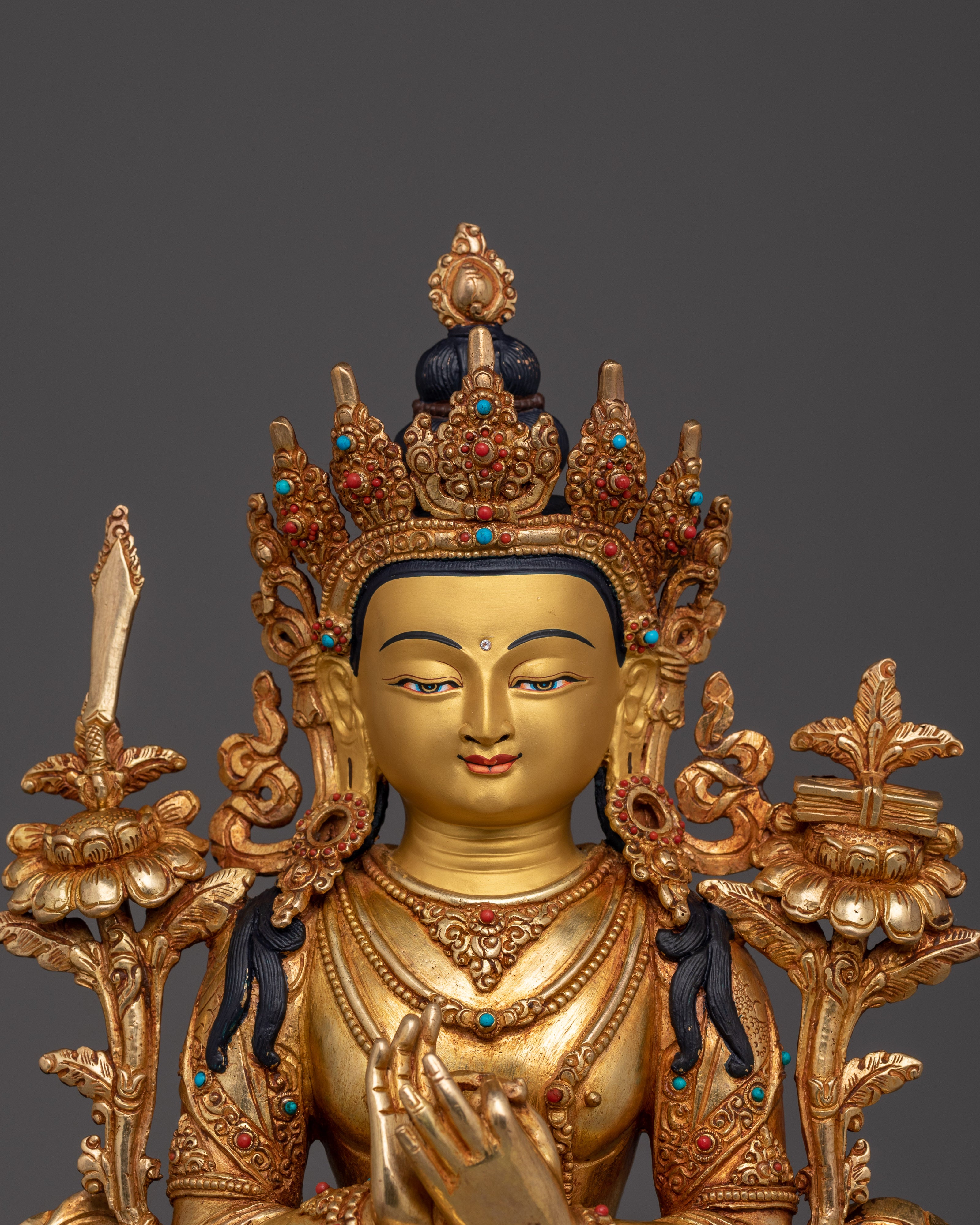 Youthful Energy of White Manjushri | Bodhisattva of Pure Wisdom