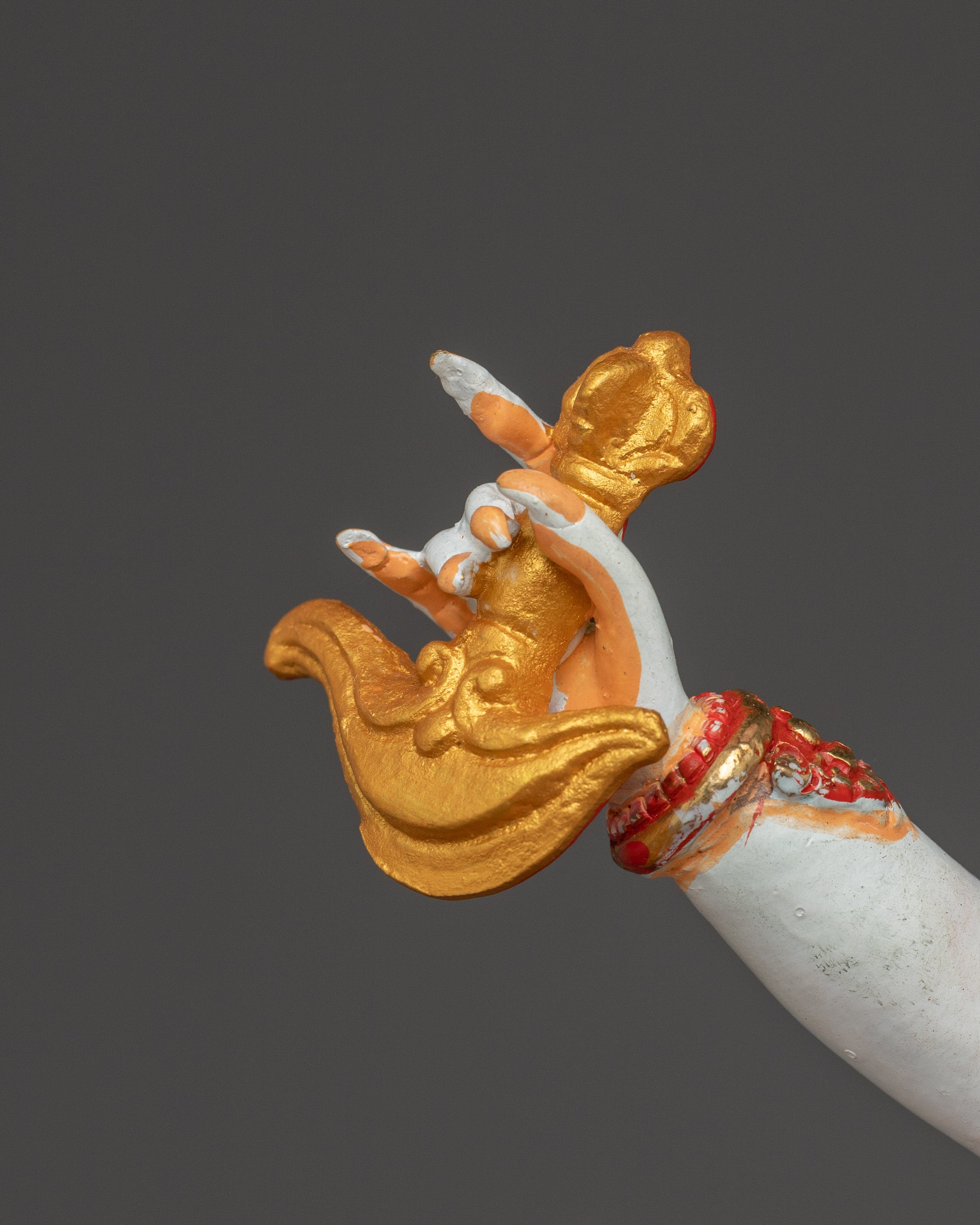 Prosperity Deity White Mahakala Statue | The Benevolent Protector