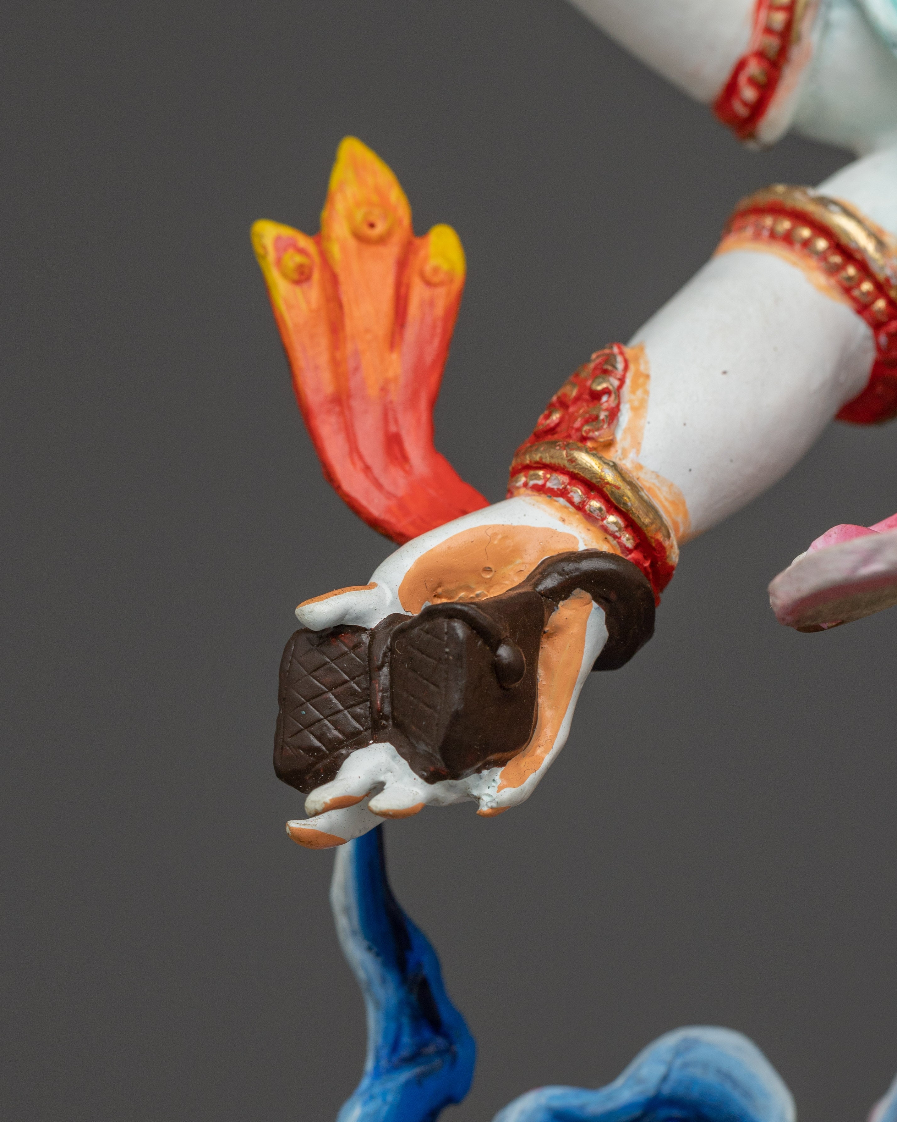 Prosperity Deity White Mahakala Statue | The Benevolent Protector