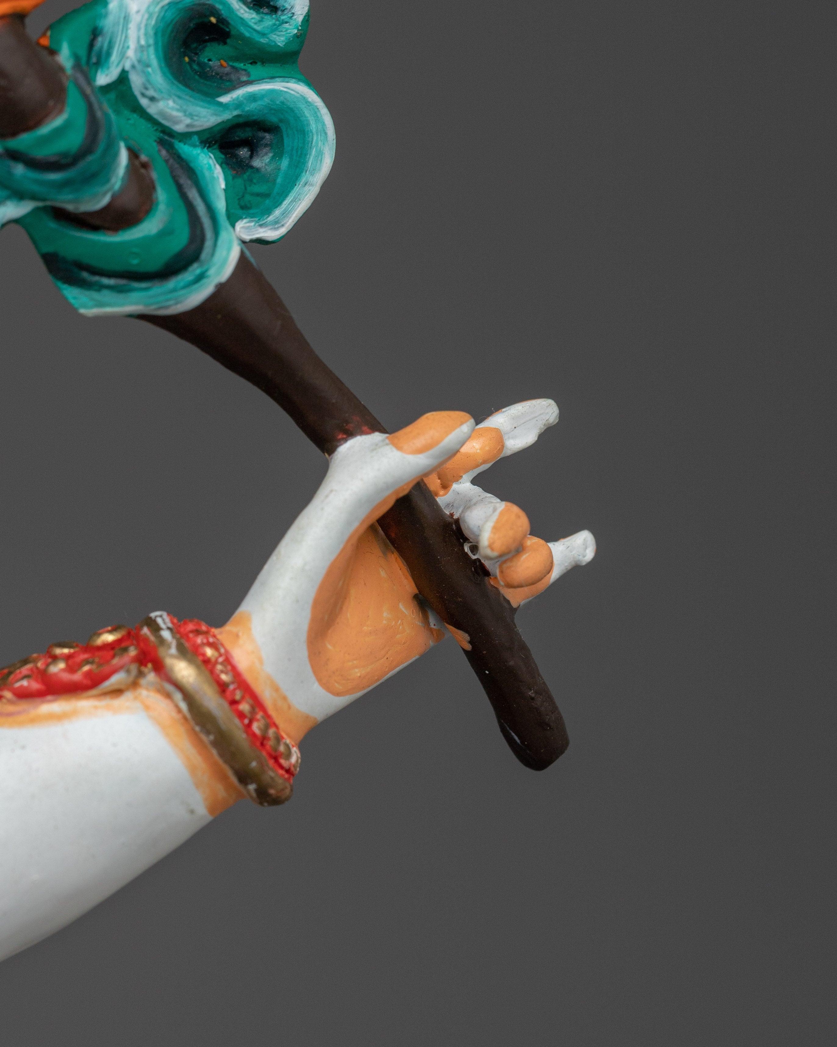 Prosperity Deity White Mahakala Statue | The Benevolent Protector