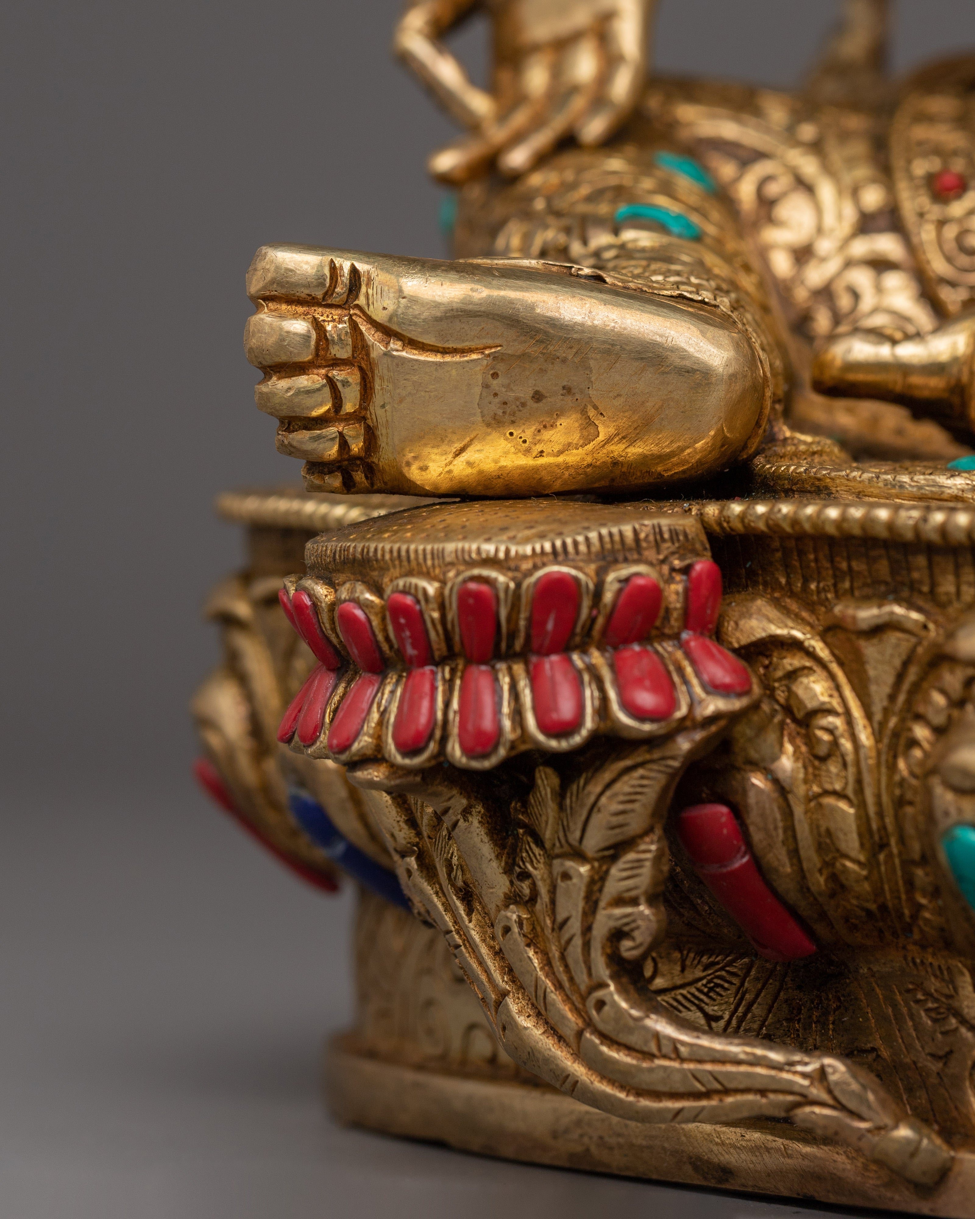 24k Gold Gilded Green Tara | Mother of All Buddhas