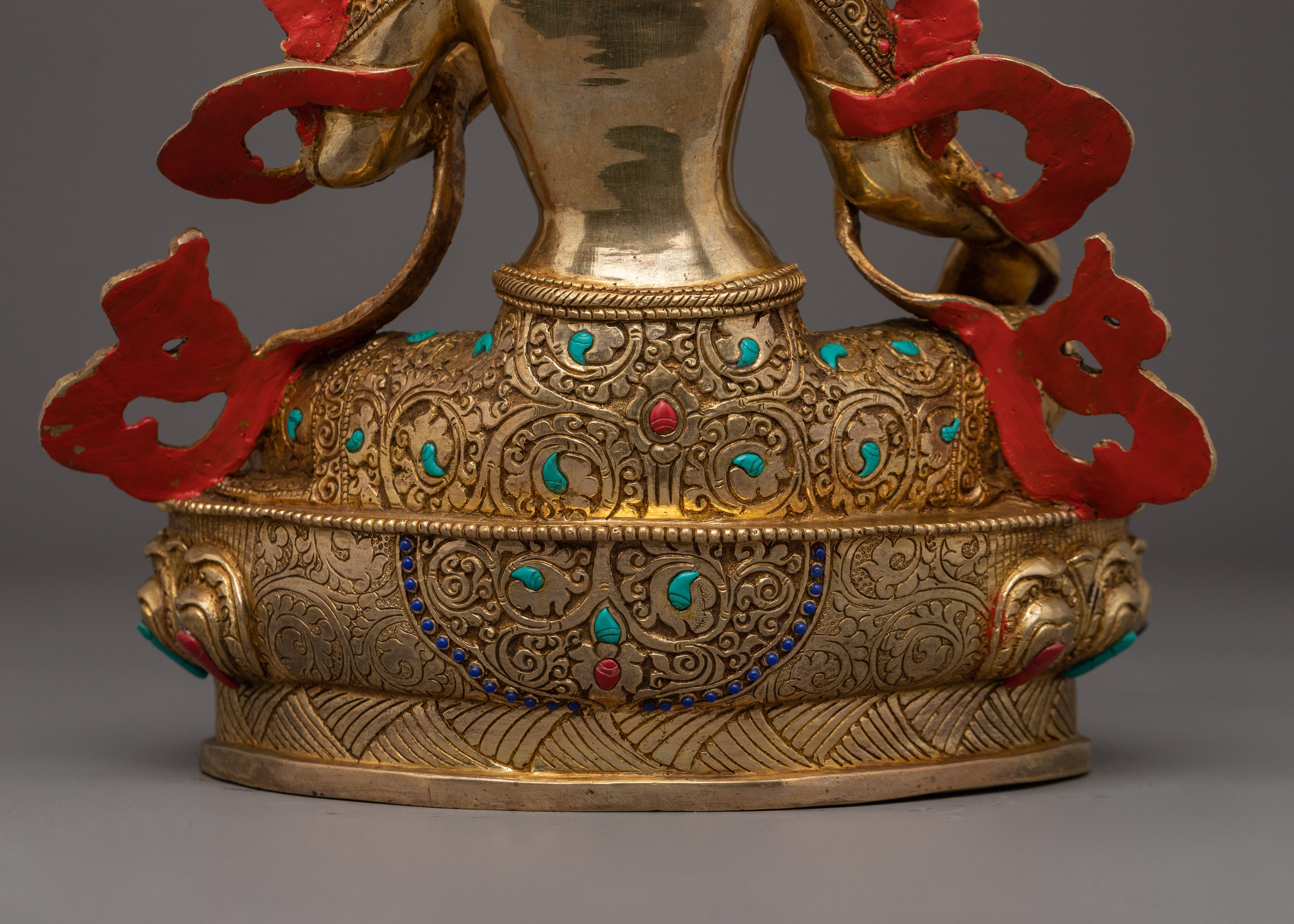 24k Gold Gilded Green Tara | Mother of All Buddhas
