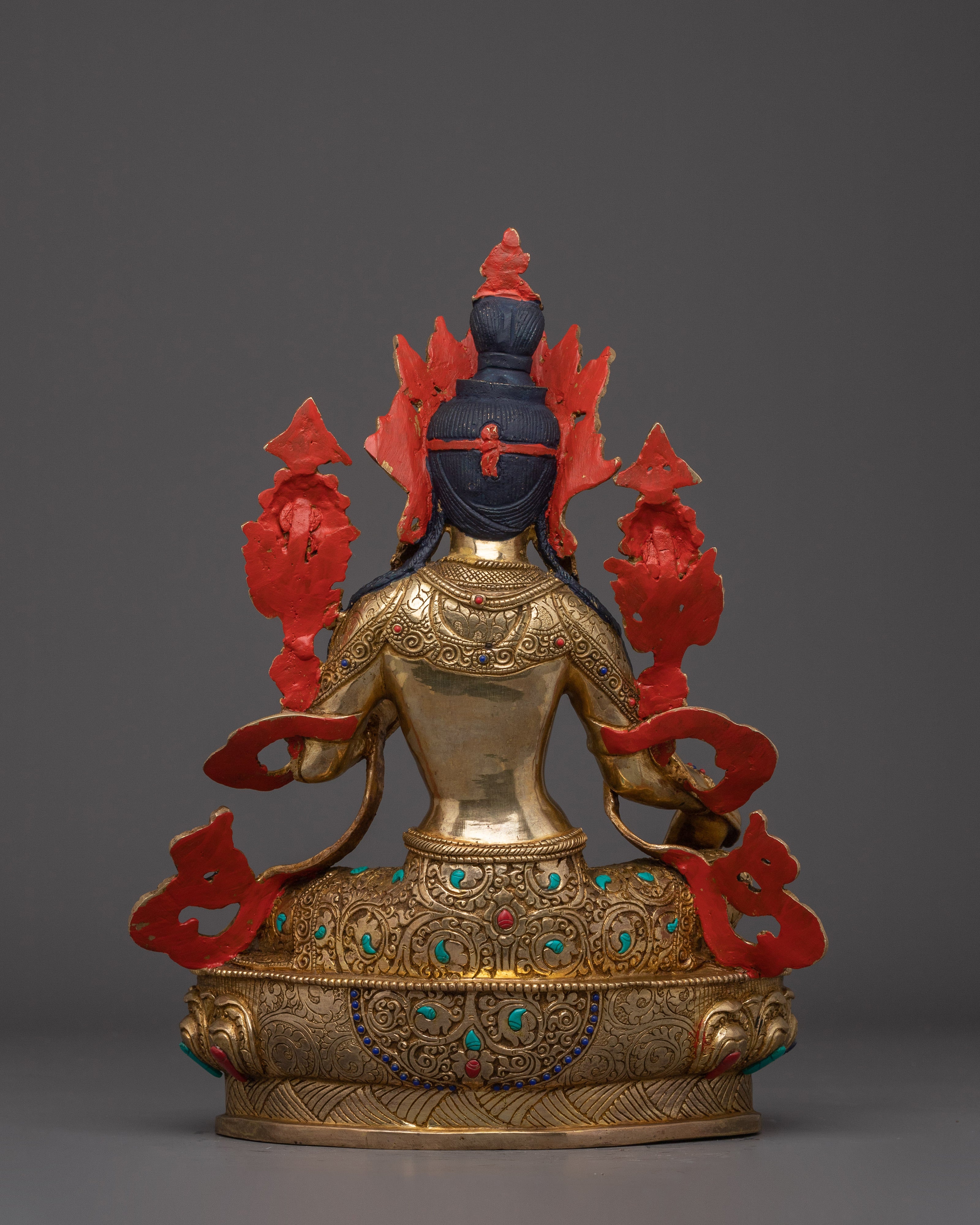 24k Gold Gilded Green Tara | Mother of All Buddhas