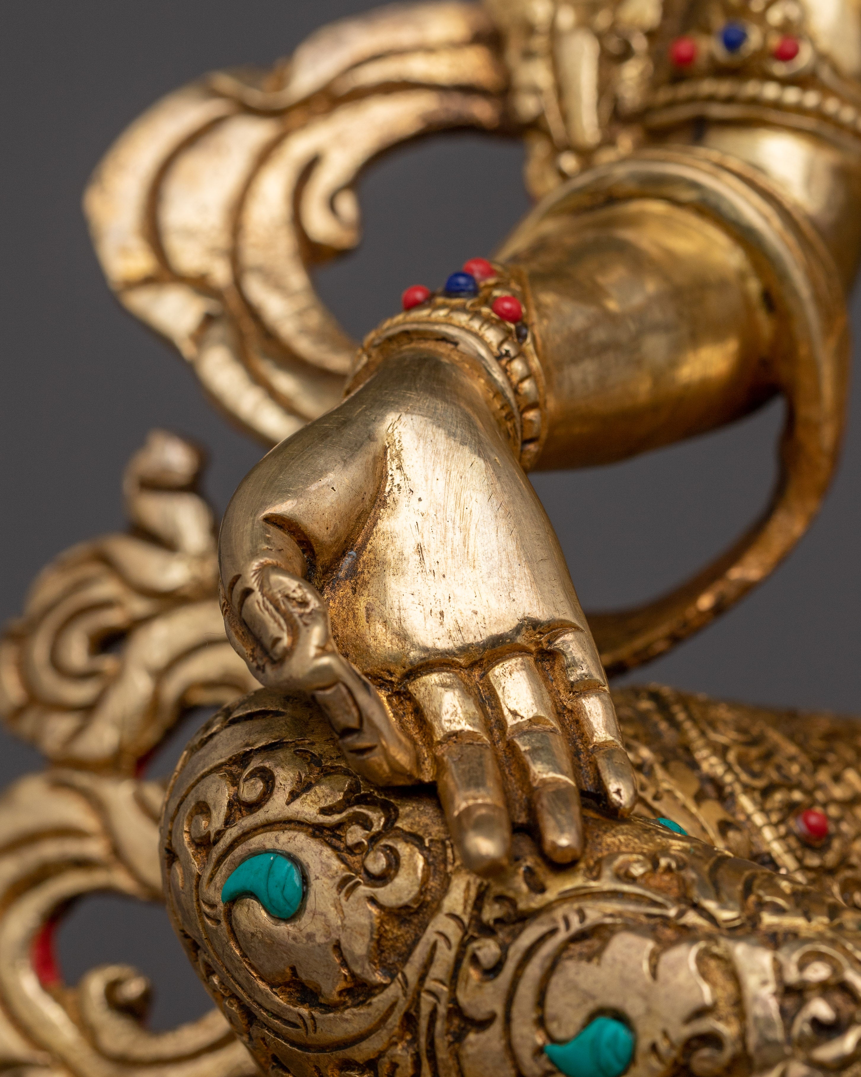 24k Gold Gilded Green Tara | Mother of All Buddhas