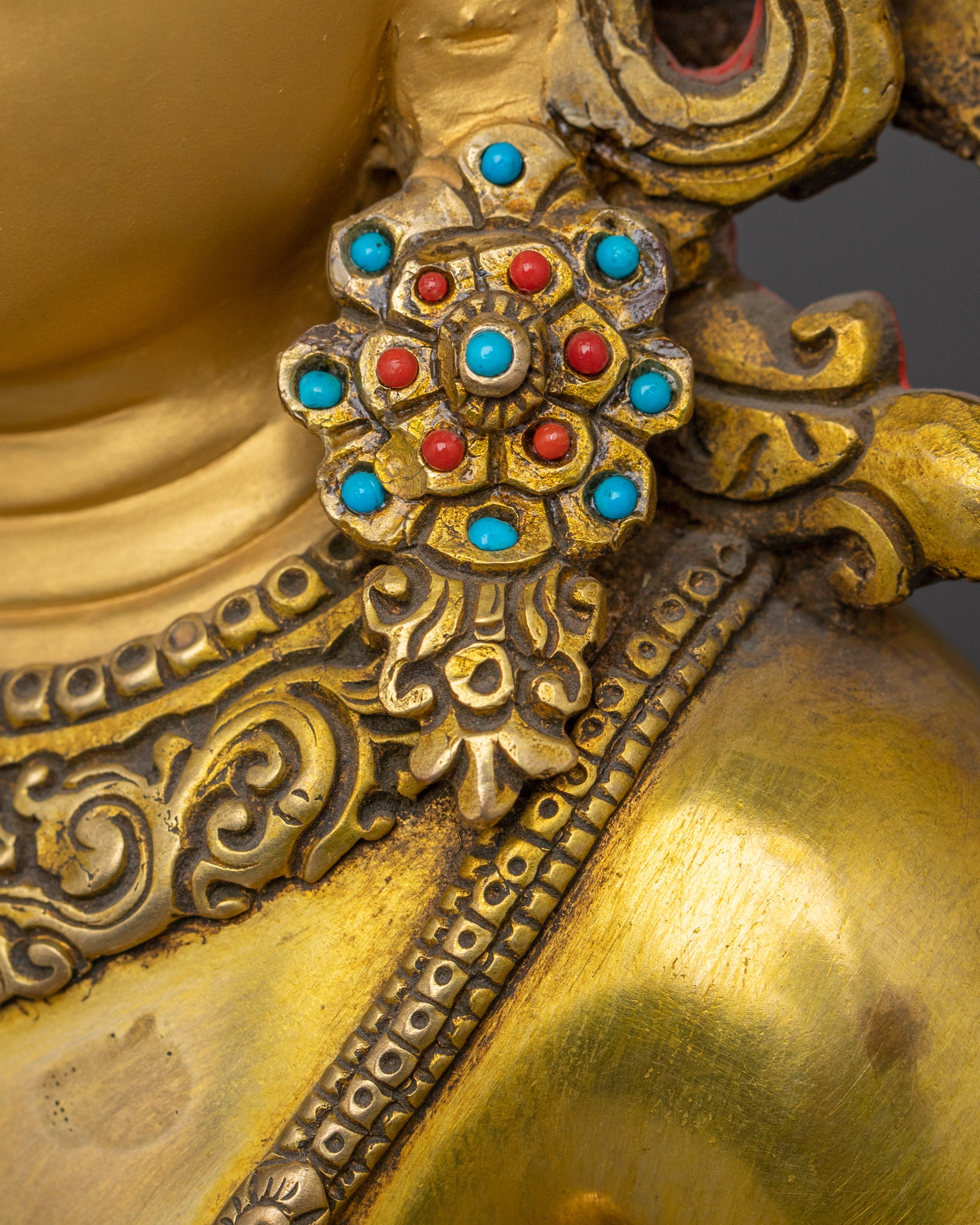 24k Gold Gilded Statue of Amitayus | Buddha of Infinite Life