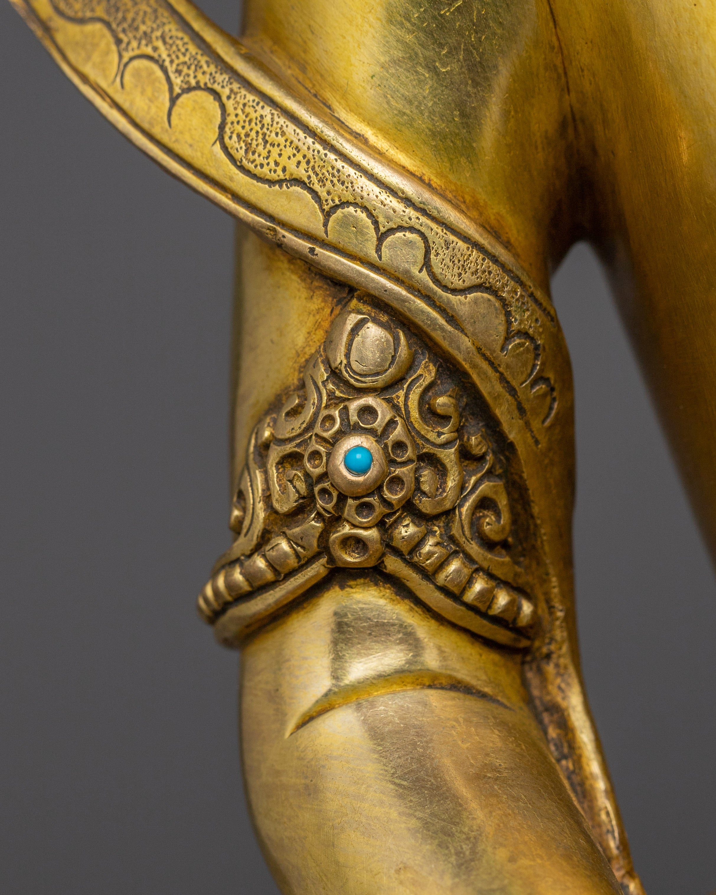 24k Gold Gilded Statue of Amitayus | Buddha of Infinite Life