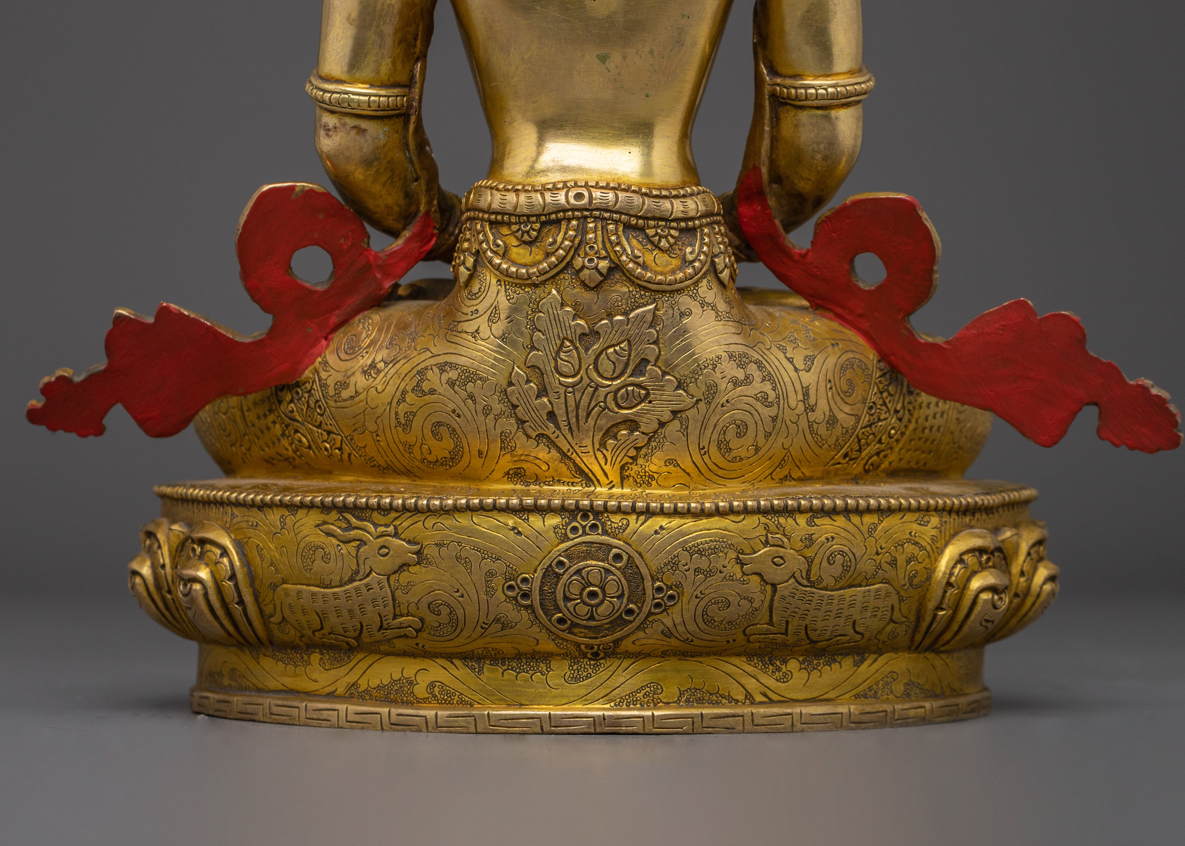 24k Gold Gilded Statue of Amitayus | Buddha of Infinite Life