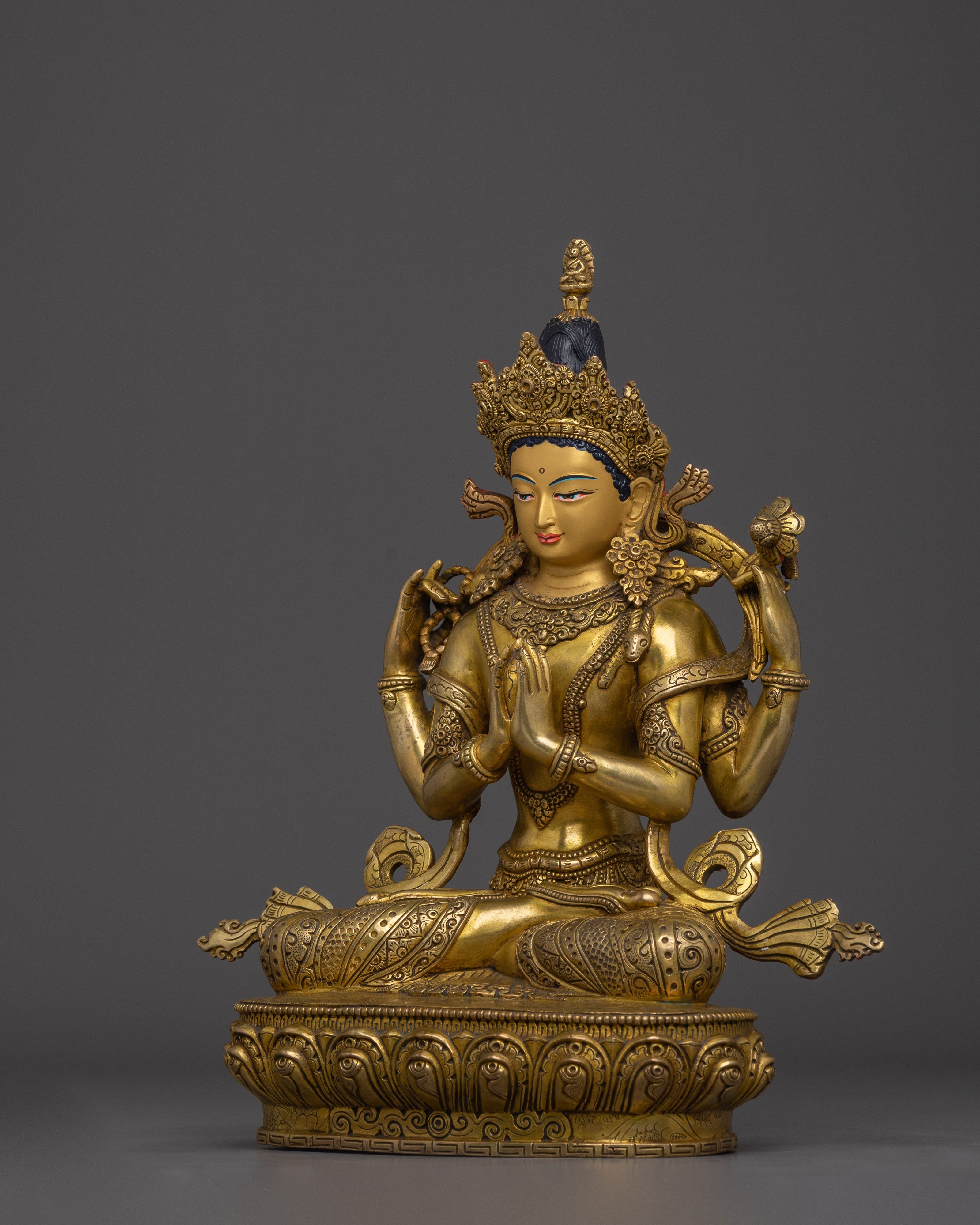 Embodiment of Boundless Compassion Chenrezig Statue | Avalokiteshvara Sculpture