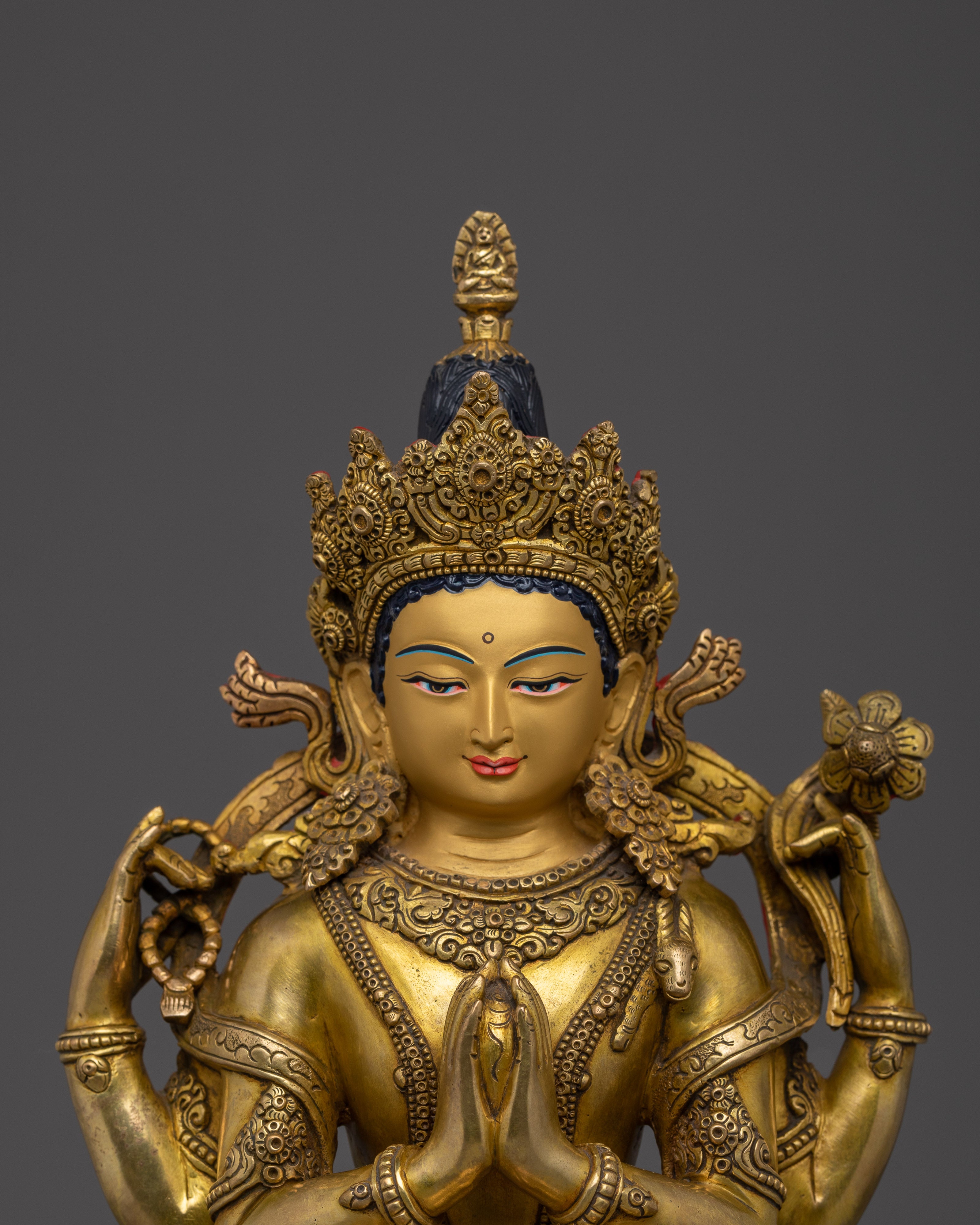 Embodiment of Boundless Compassion Chenrezig Statue | Avalokiteshvara Sculpture