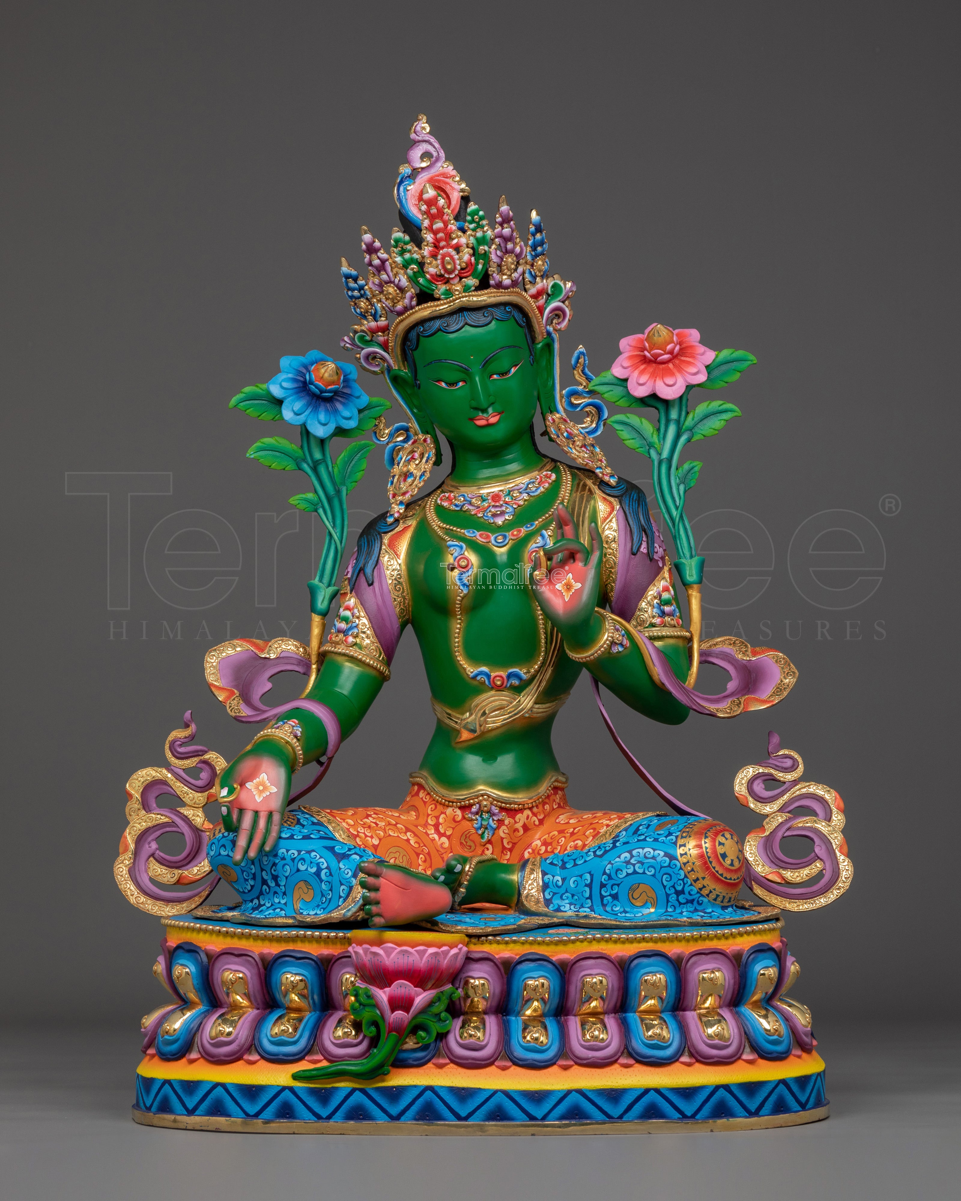 Compassionate Saviour Green Tara Statue | Shyama Tara - Mother of All Buddhas