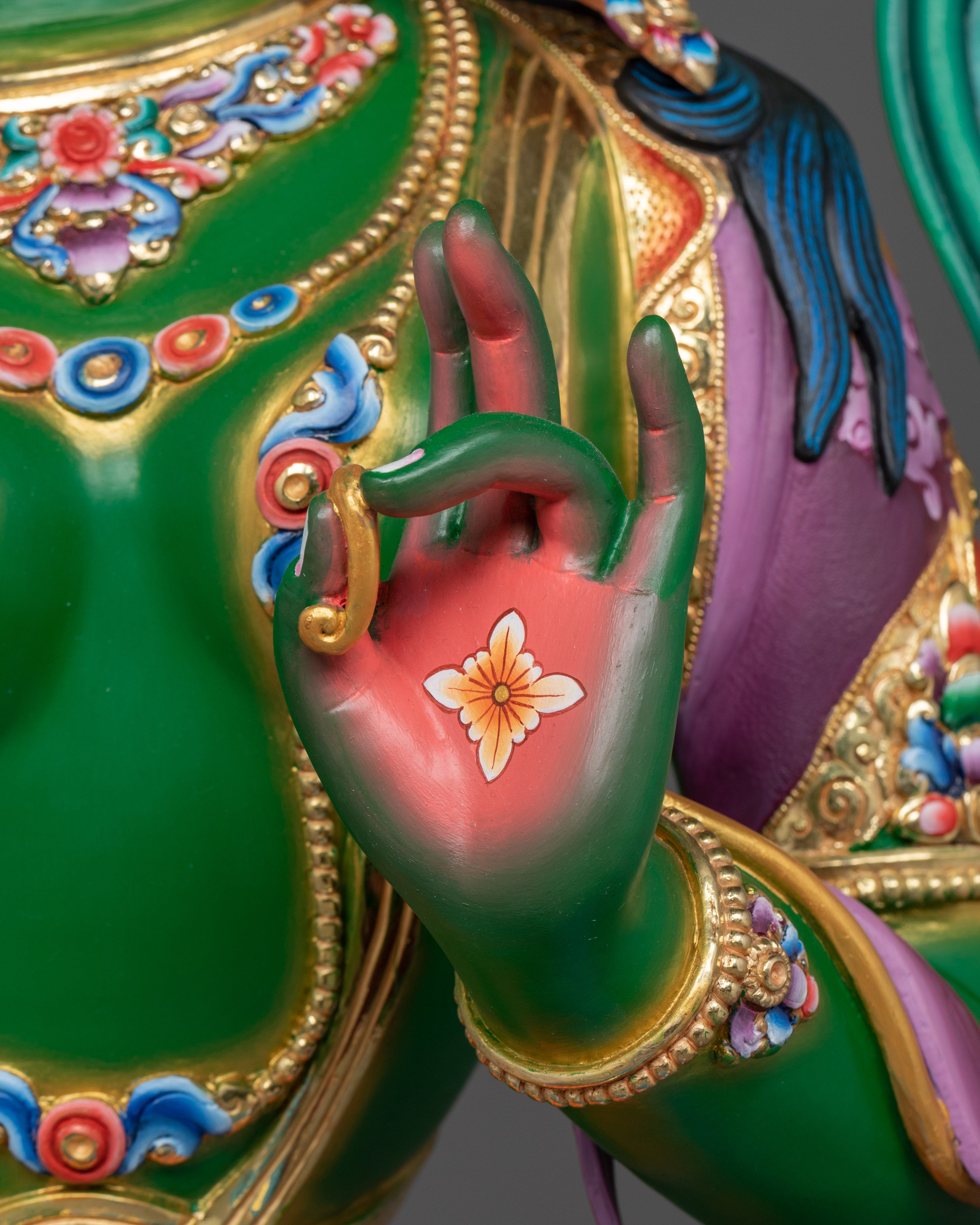 Compassionate Saviour Green Tara Statue | Shyama Tara - Mother of All Buddhas