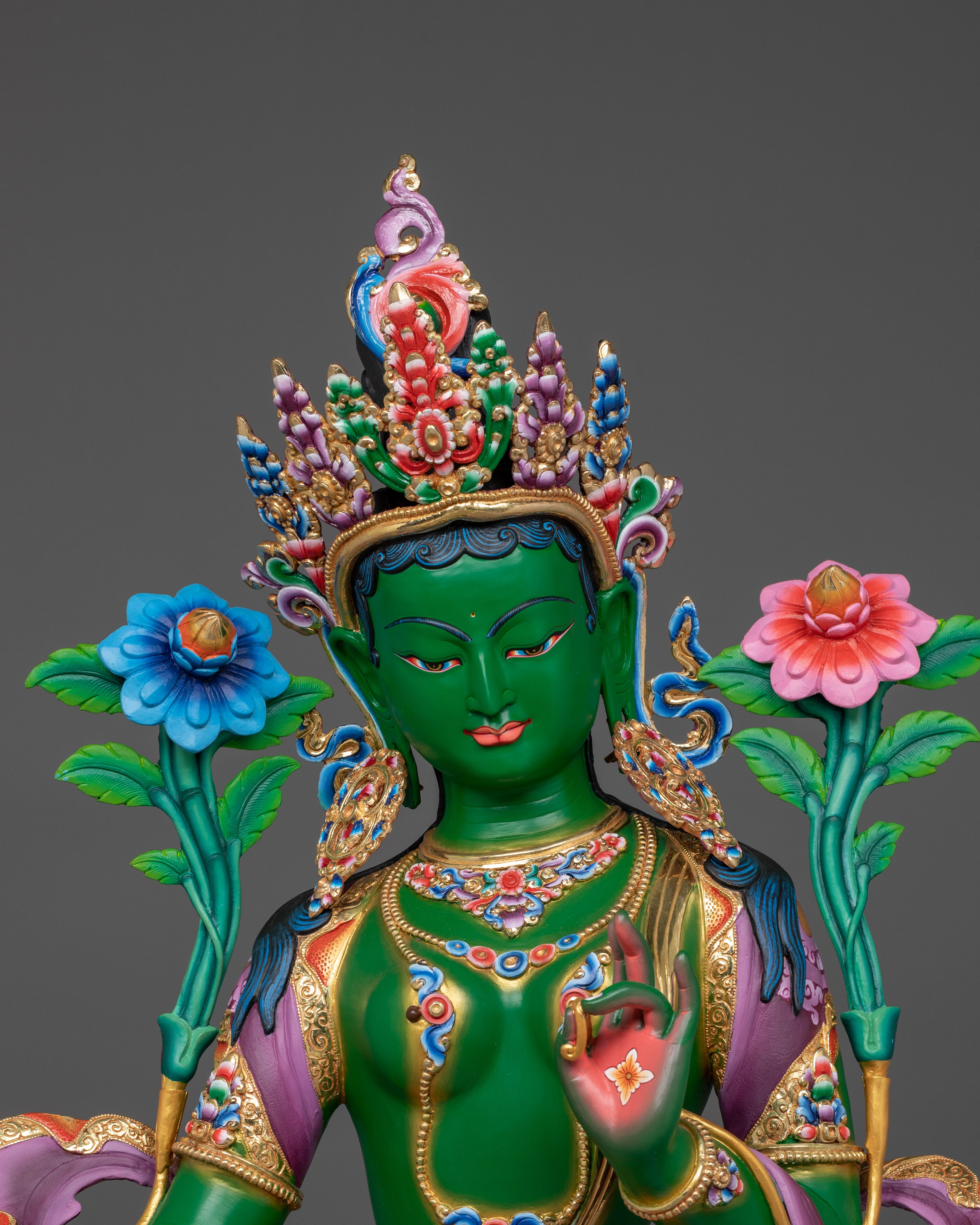 Compassionate Saviour Green Tara Statue | Shyama Tara - Mother of All Buddhas