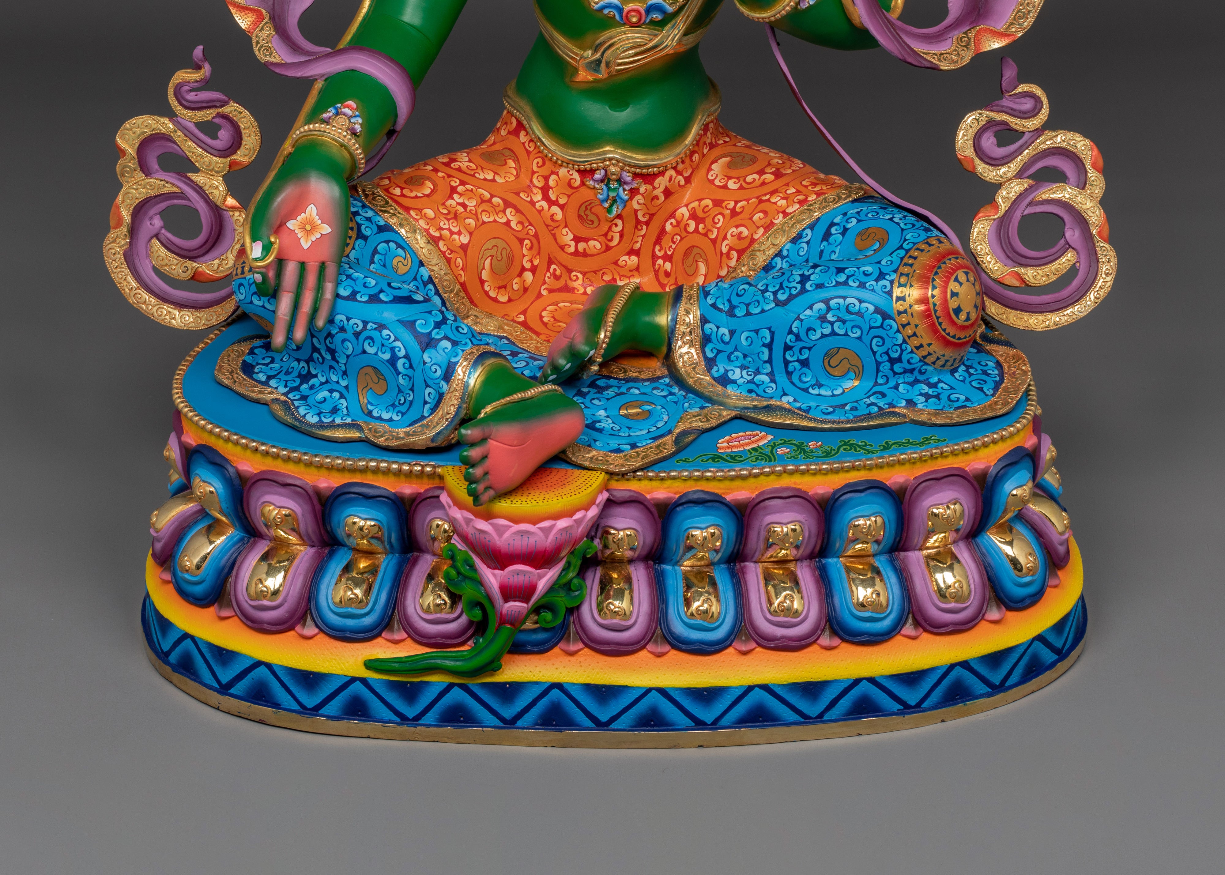 Compassionate Saviour Green Tara Statue | Shyama Tara - Mother of All Buddhas