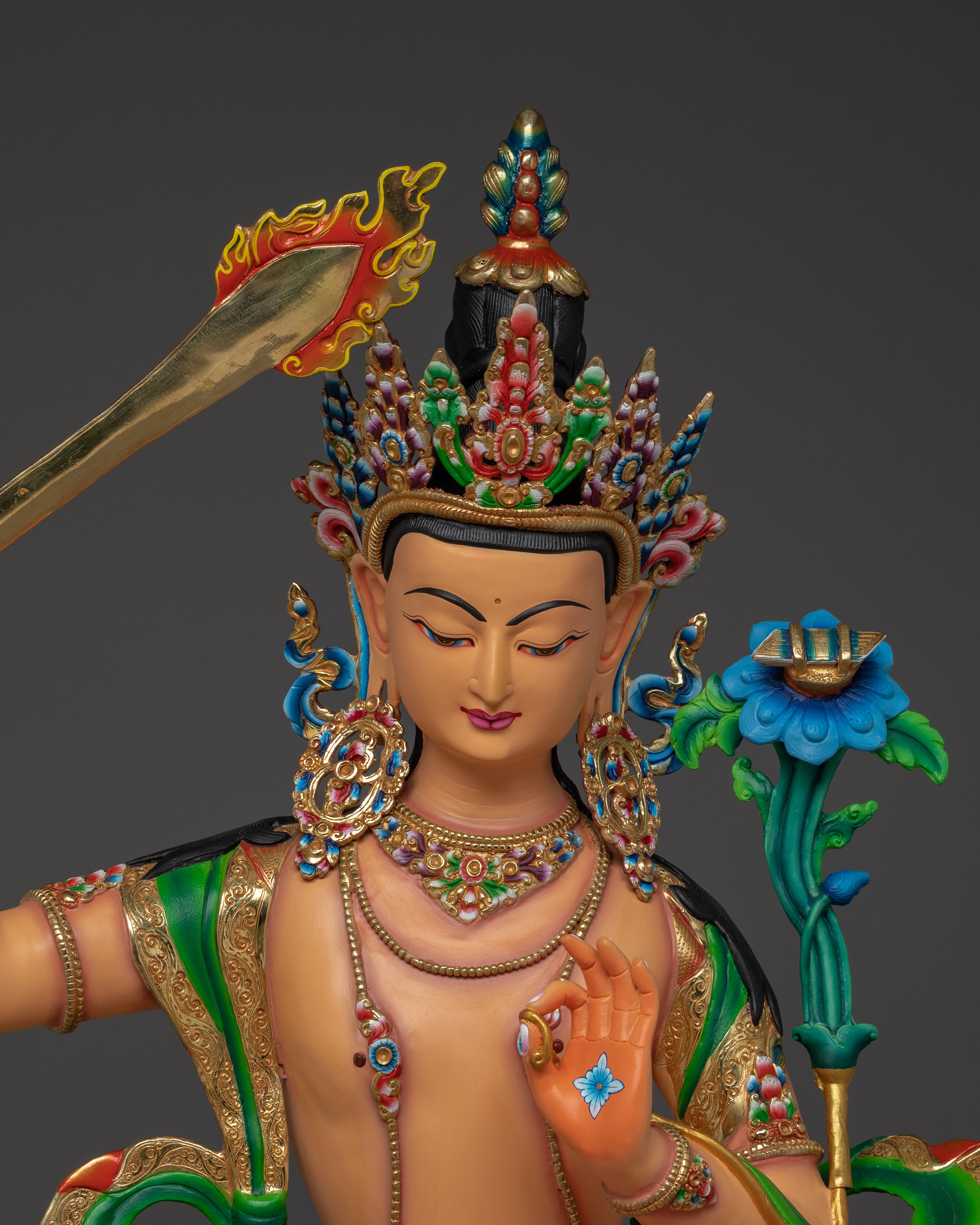 Noble Bodhisattva Manjushri Statue | Embodiment of Wisdom