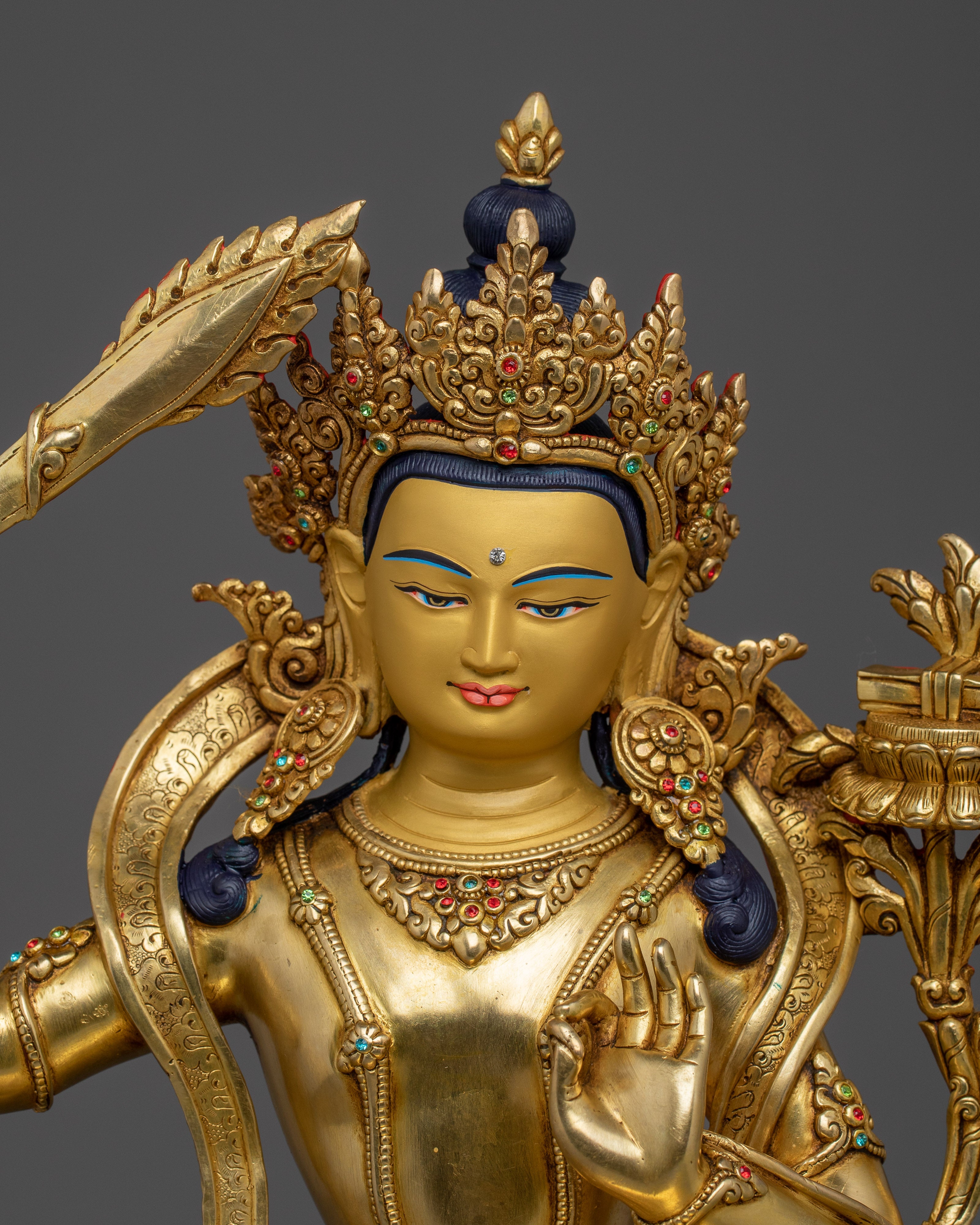 Supreme Wisdom Manjushri Figurine | Wisdom Bodhisattva Statue
