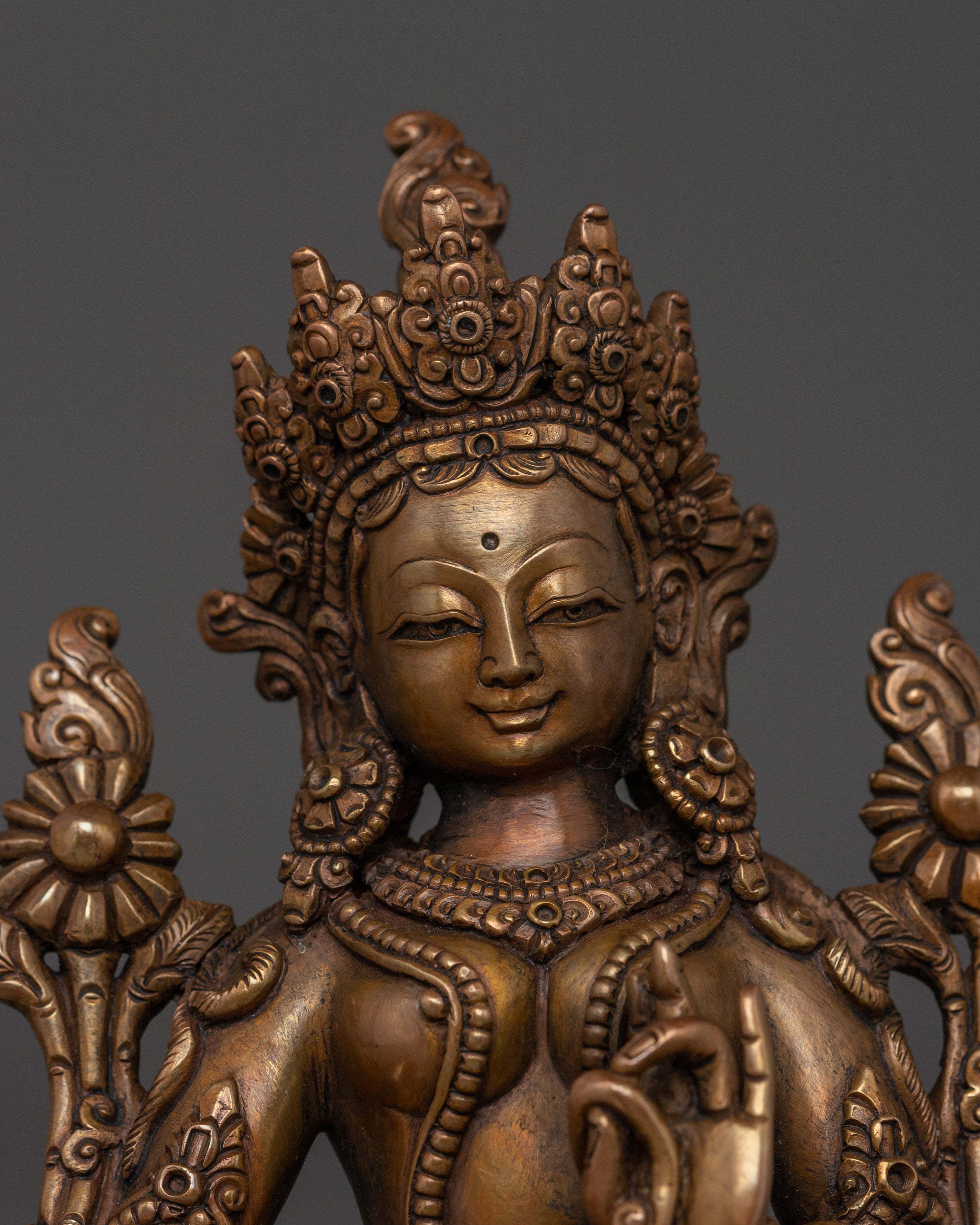 Shyama Tara Oxidized Statue | Green Tara - Mother of All Buddhas