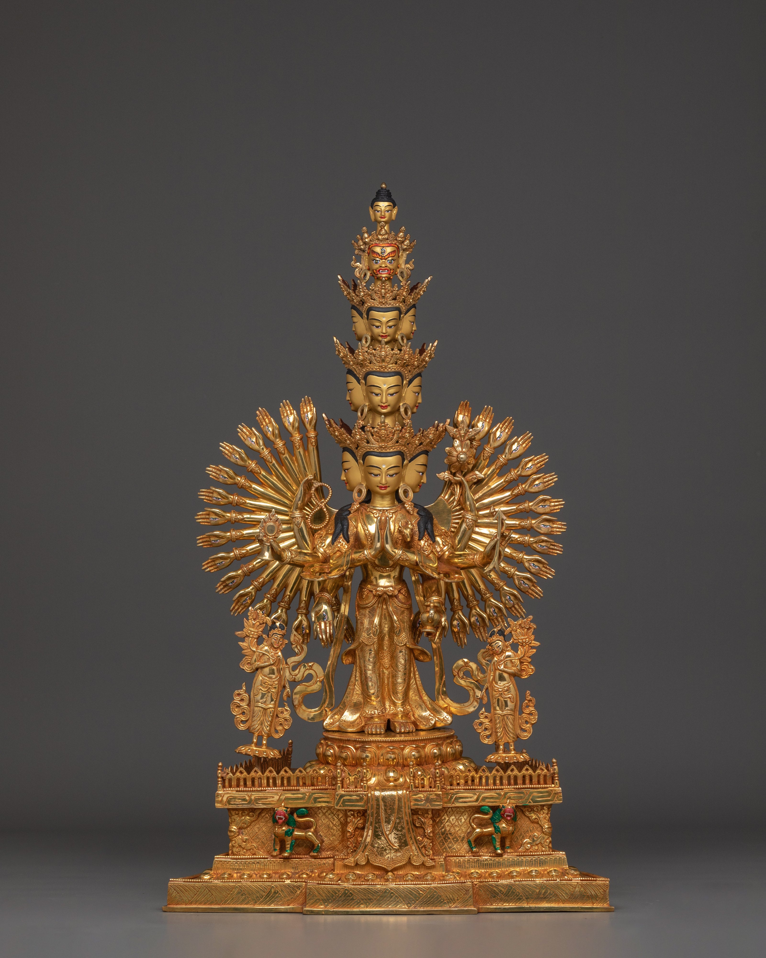 Thousand Armed Chenrezig Figurine | Avalokiteshvara Statue