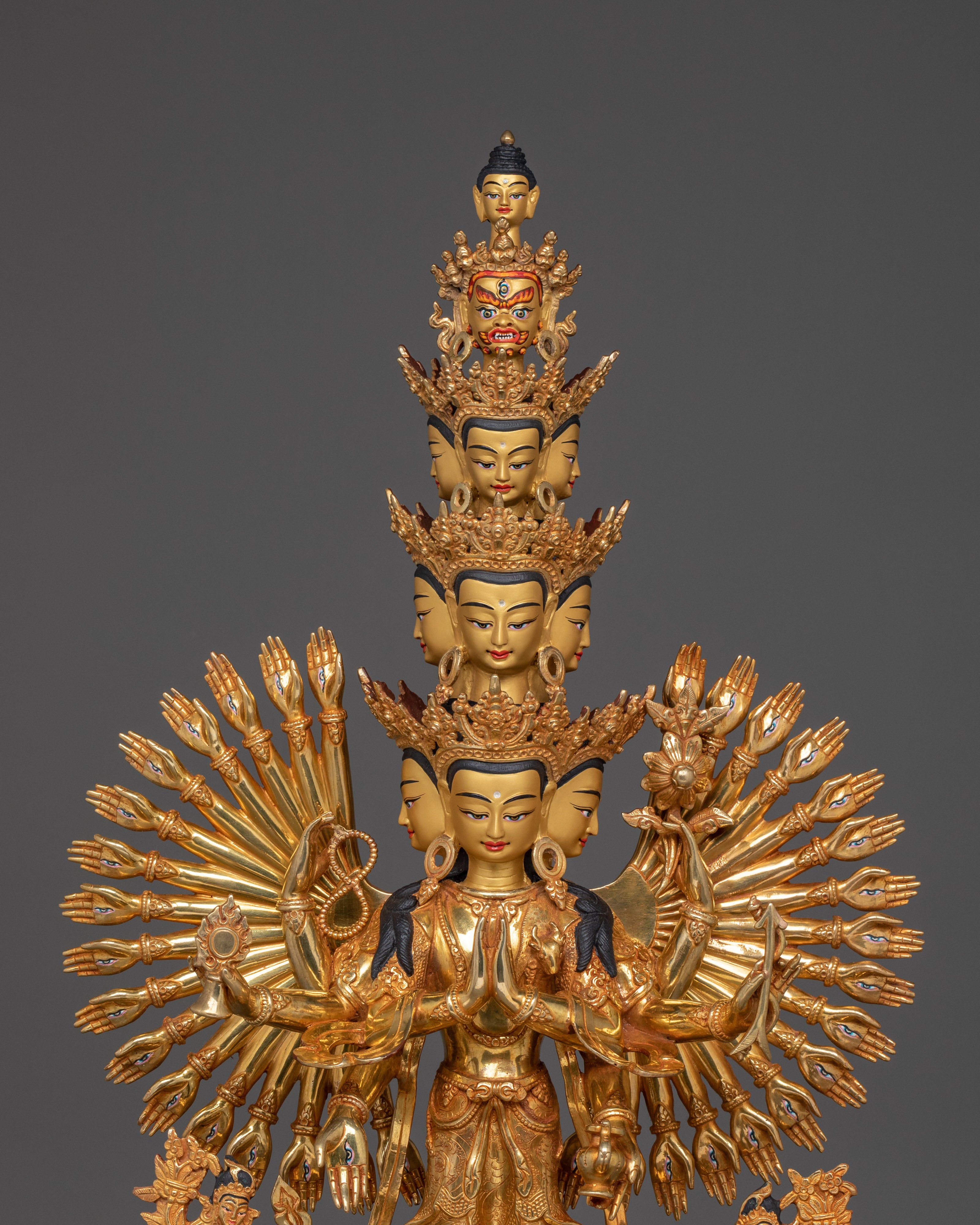 Thousand Armed Chenrezig Figurine | Avalokiteshvara Statue