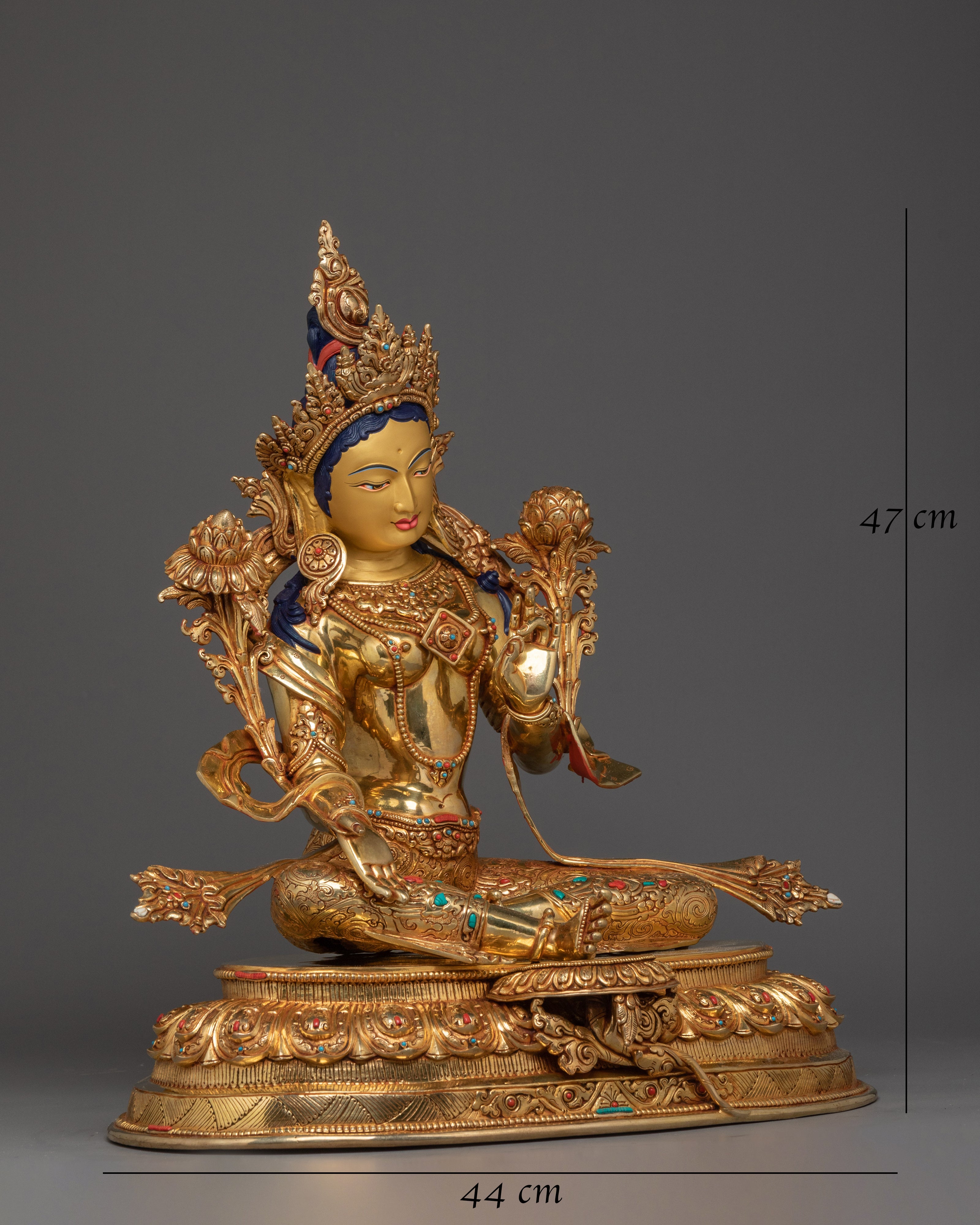 enlightened-green-tara-statue