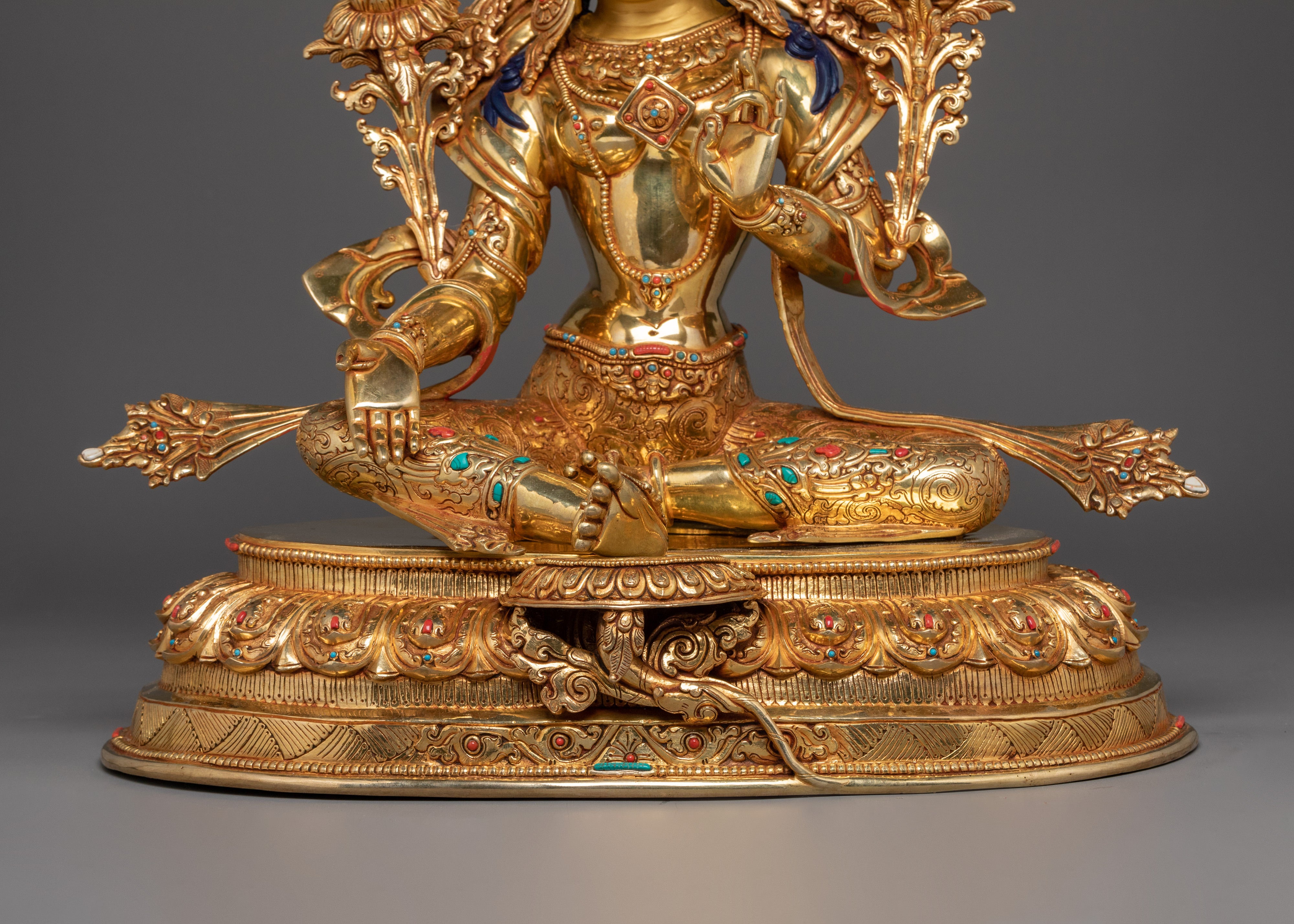 Enlightened Green Tara Statue | Shyama Tara - Tibetan Compassionate Deity