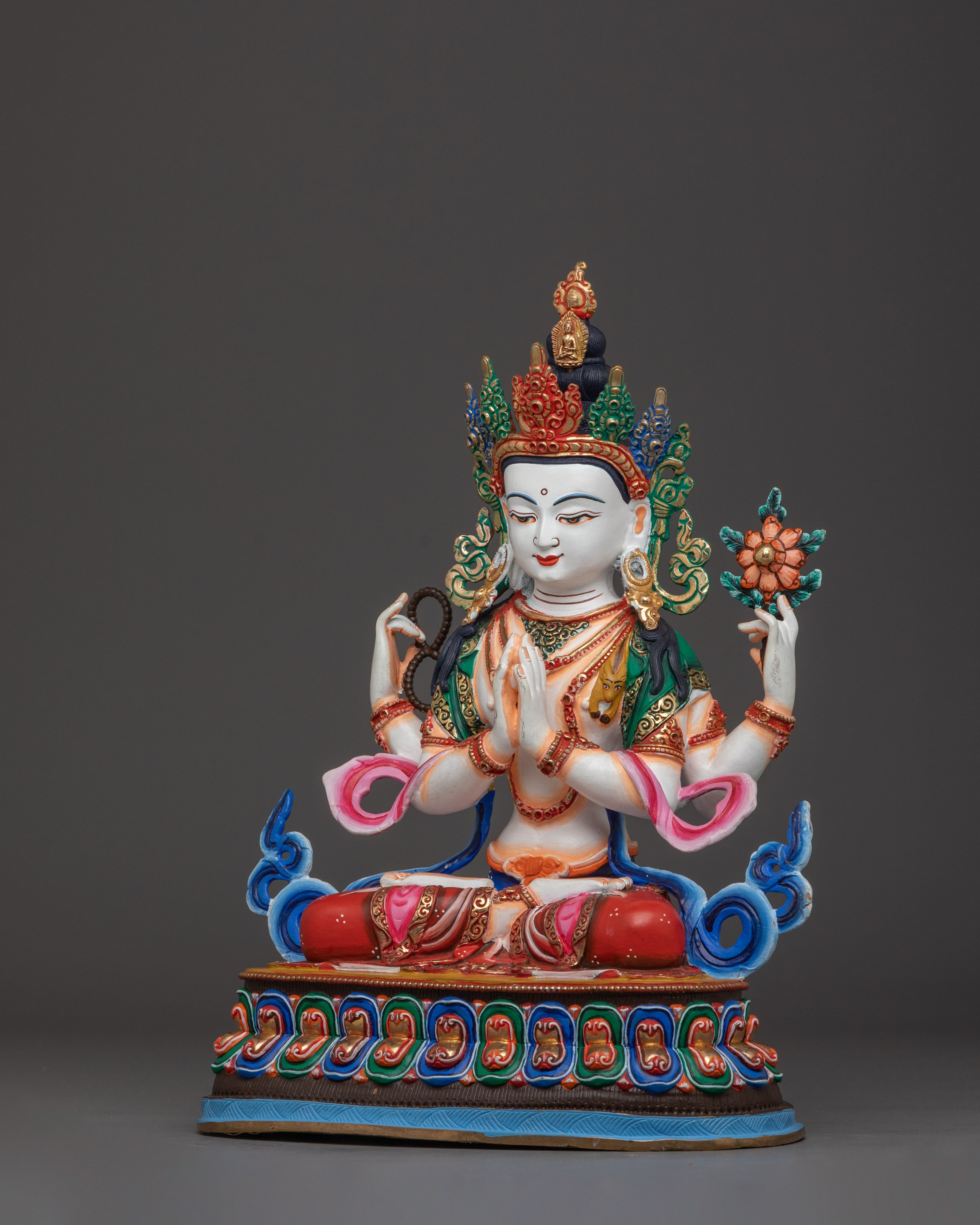 Beacon of Compassion Chenrezig Statue | Avalokiteshvara - Bodhisattva of Compasion