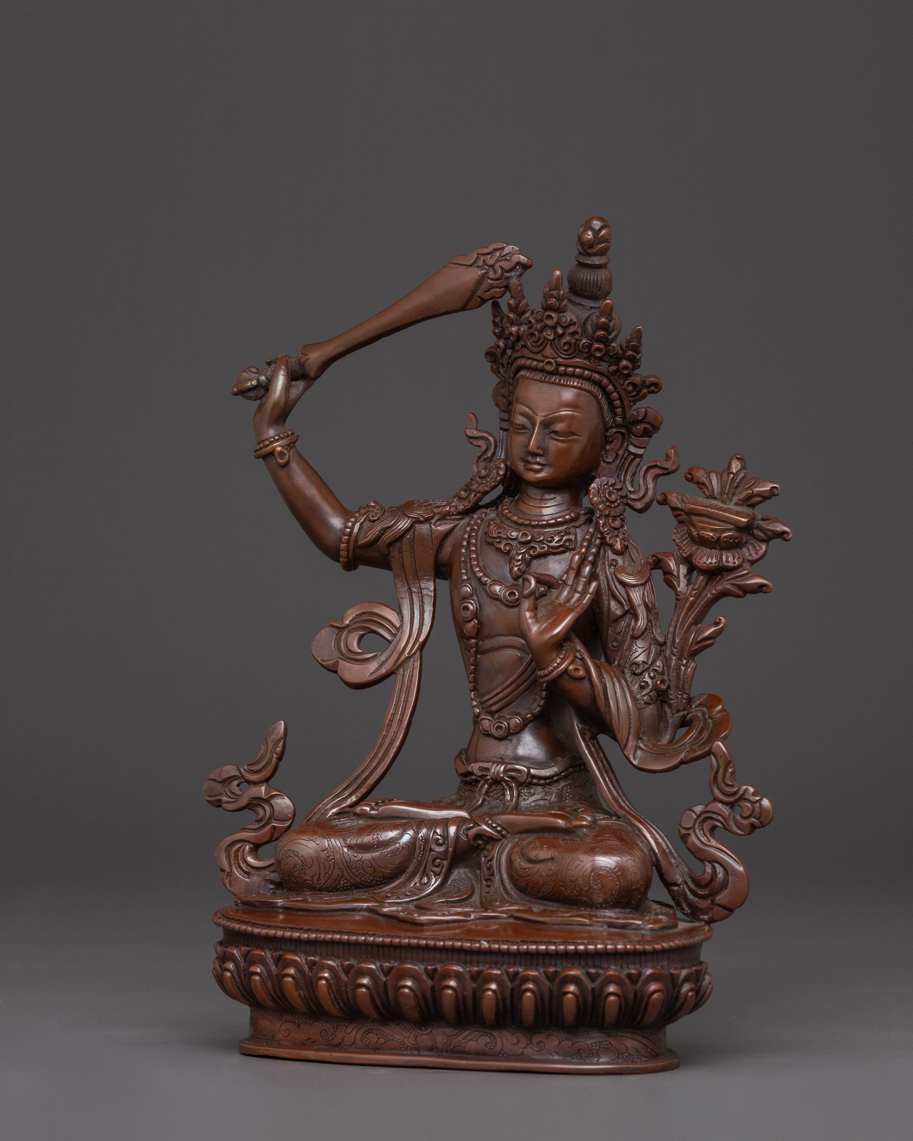 Bodhisattva Manjughosa Statue | Manjushri - Embodiment of Supreme Wisdom