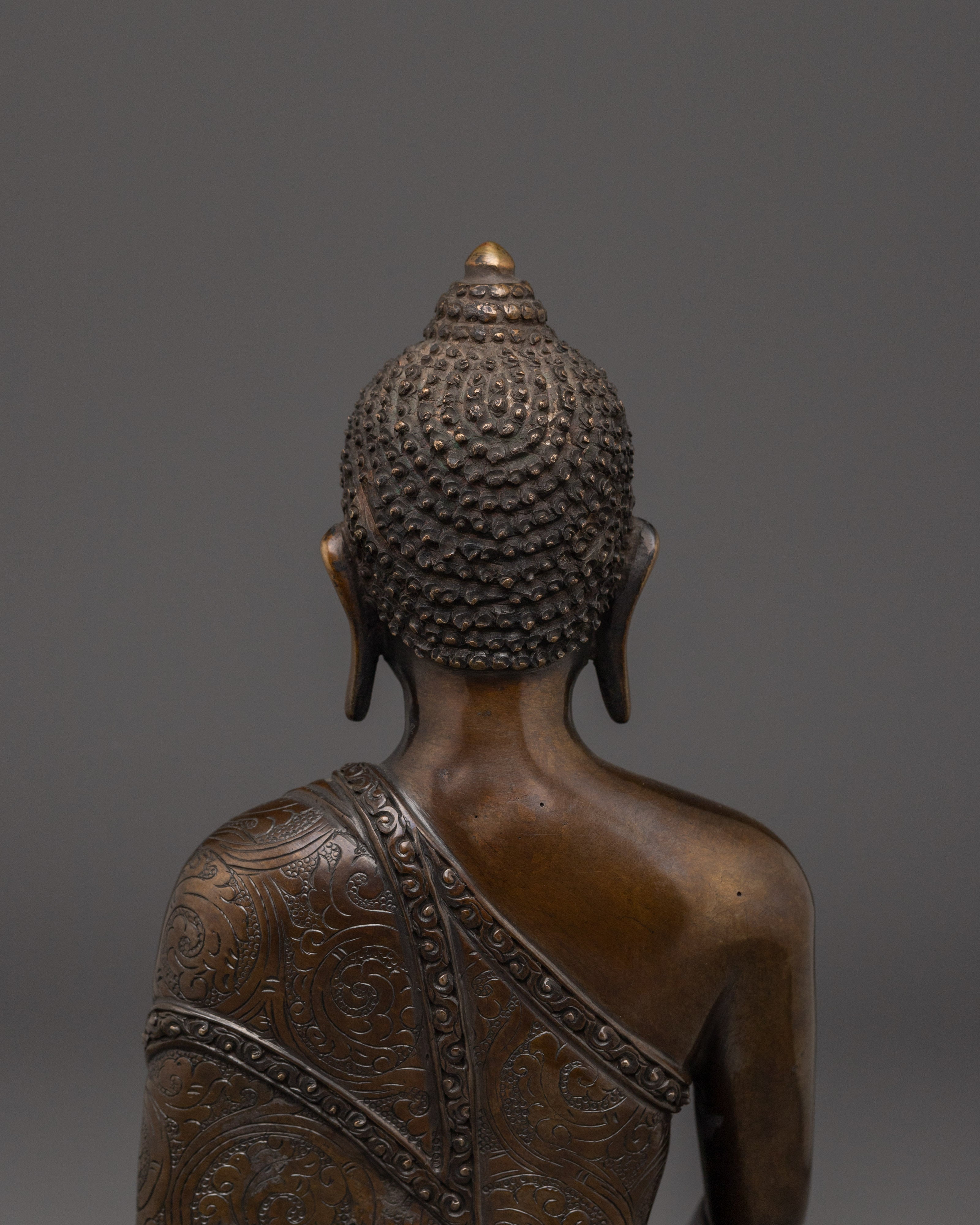 Gautama Buddha Oxidized Statue | Shakyamuni Buddha - The Enlightened One