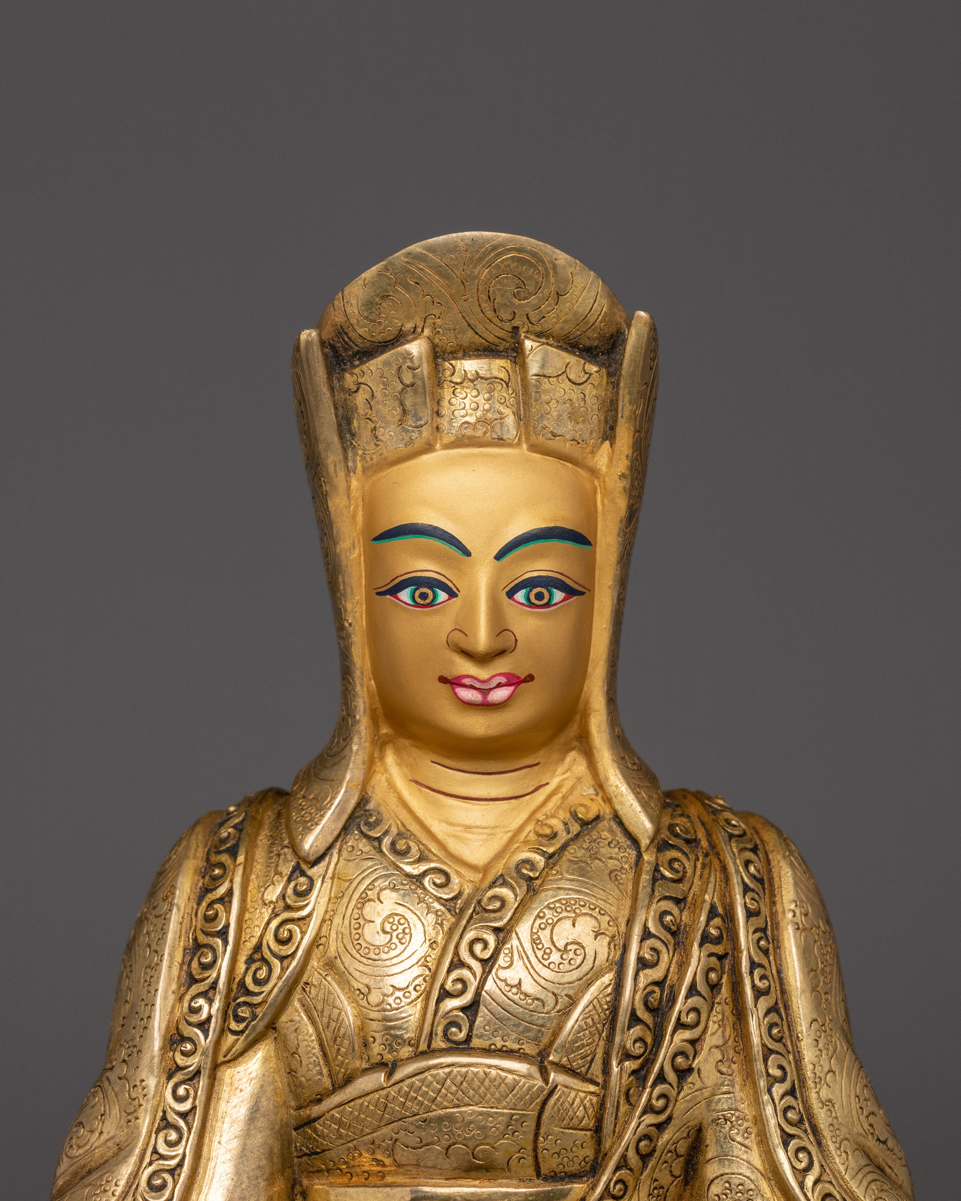 Buddhist Master Gampopa Handcrafted Statue | Milrepa's Disciple