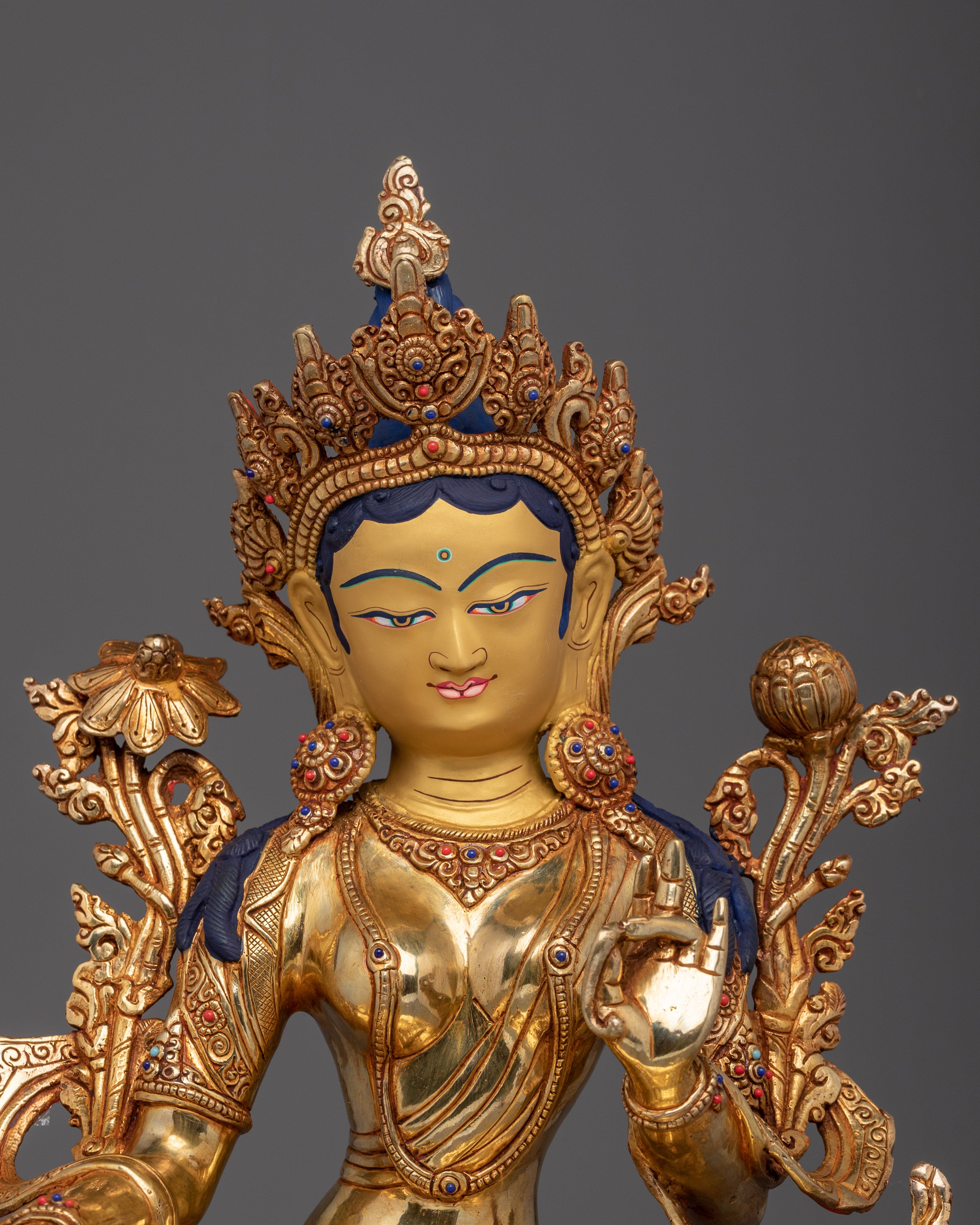 Compassion Goddess Green Tara Statue | Shyama Tara - Mother of All Buddhas