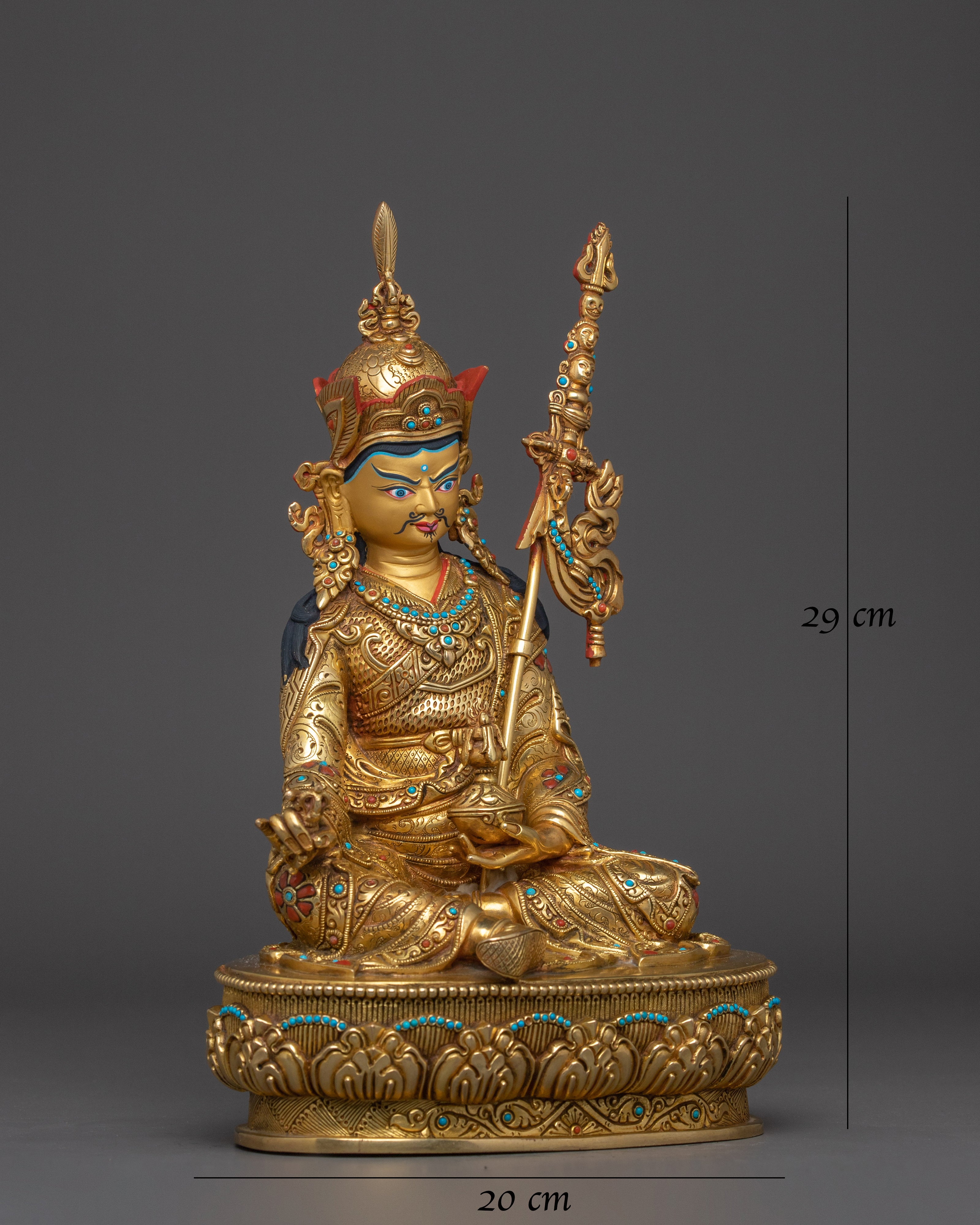 24k-gold-gilded-sculpture-of-guru-rinpoche
