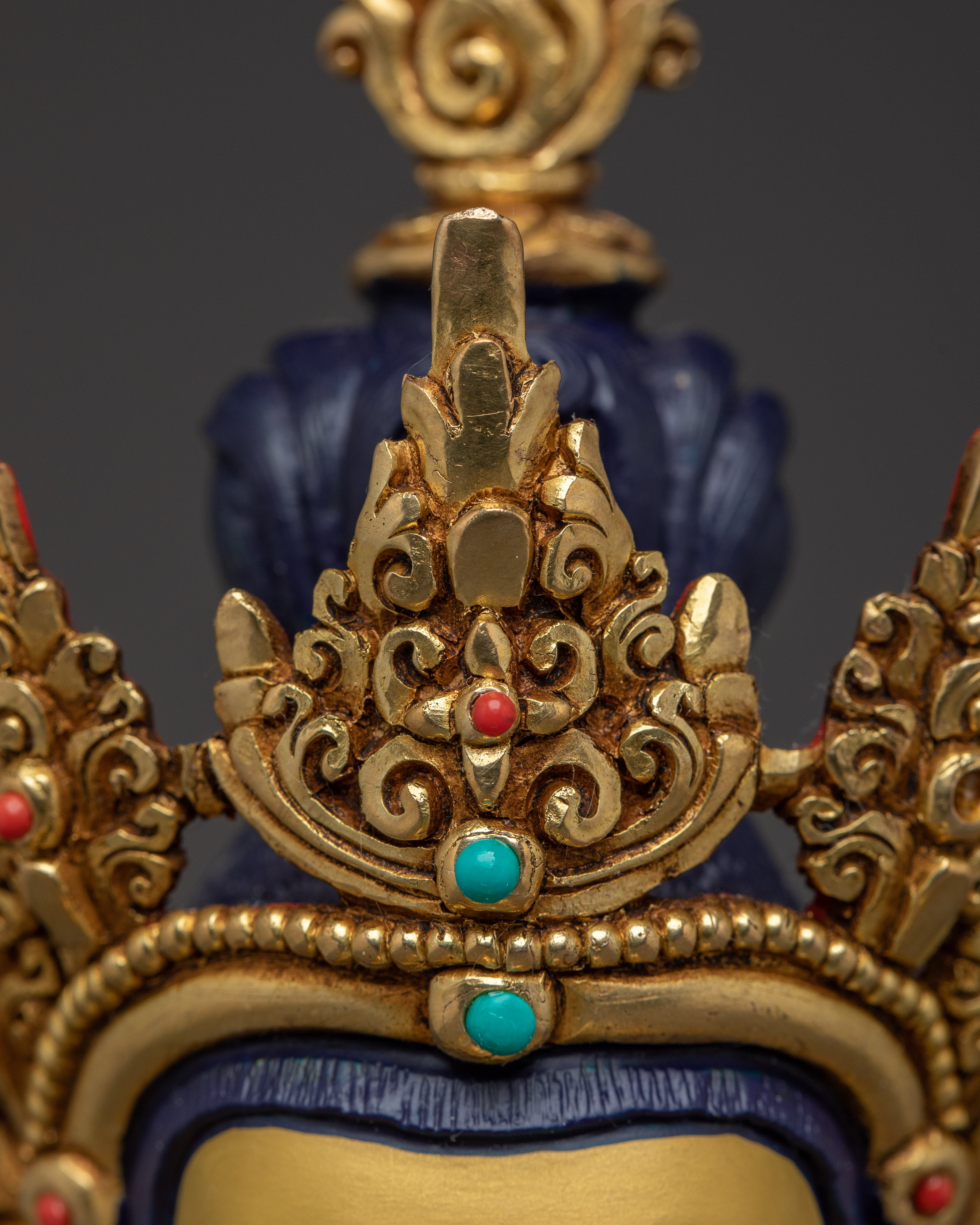 24k Gold Gilded Sculpture of Amitayus | Embodiment of Infinite Life and Longevity