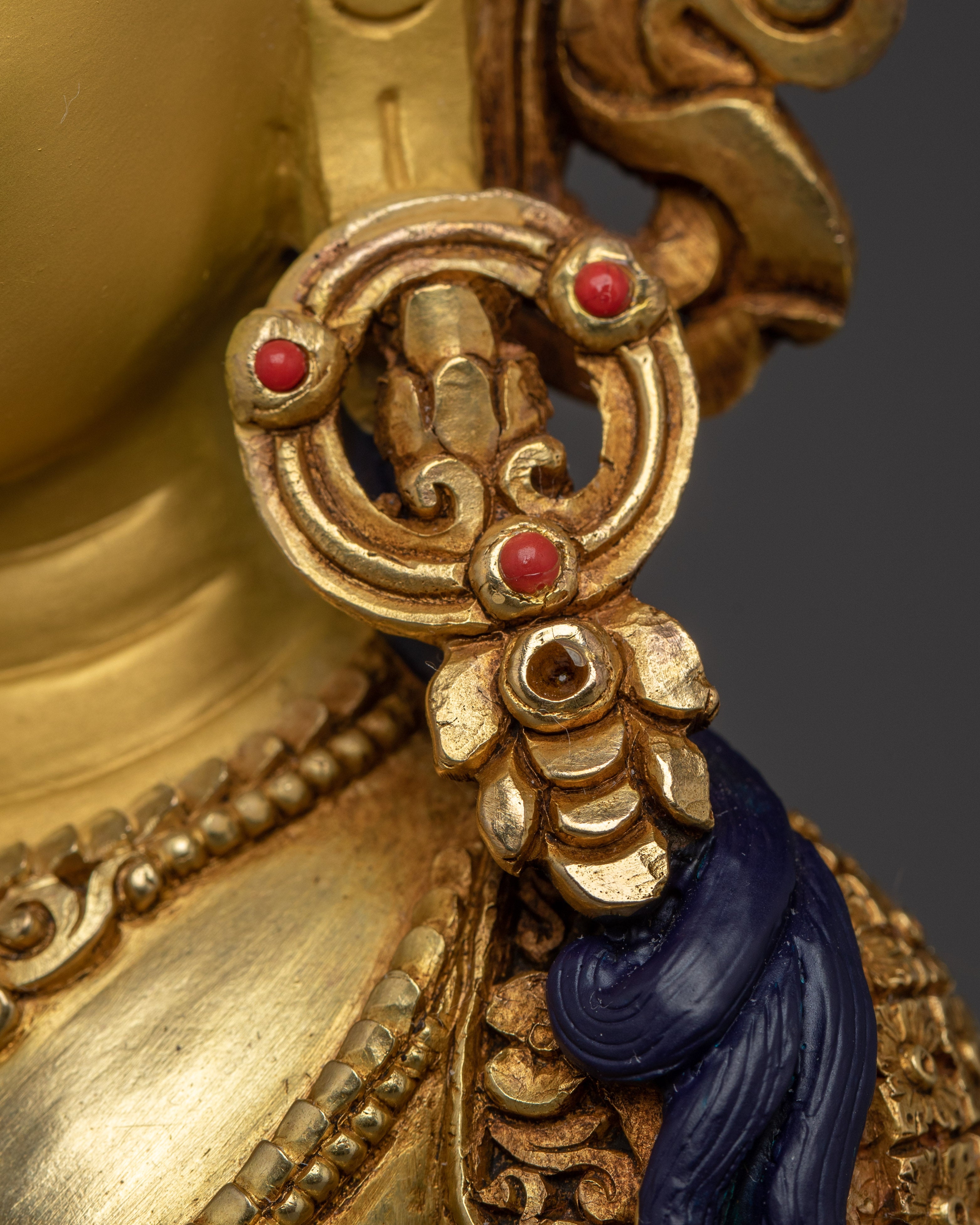 24k Gold Gilded Sculpture of Amitayus | Embodiment of Infinite Life and Longevity
