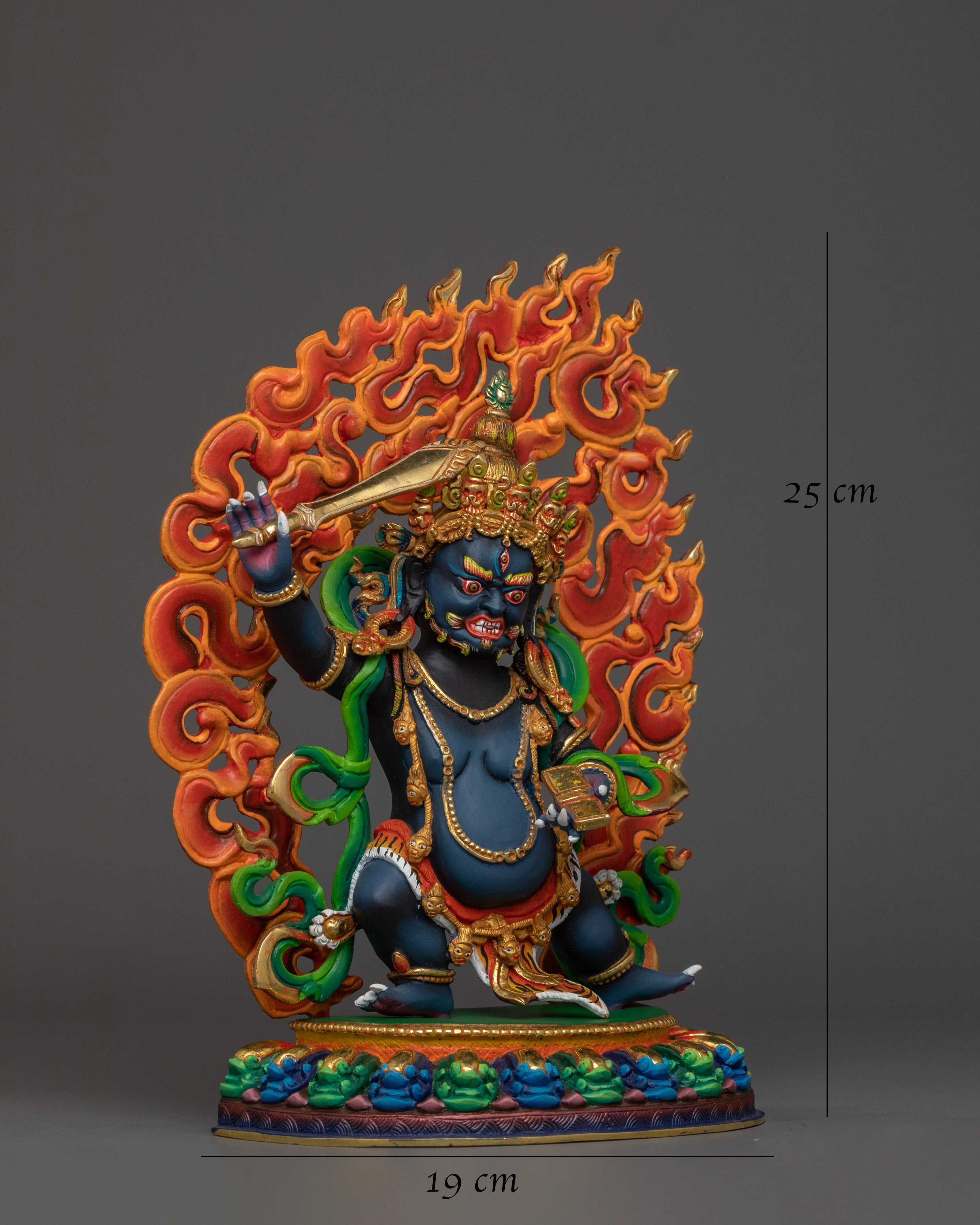 semi-wrathful-black-manjushri-statue