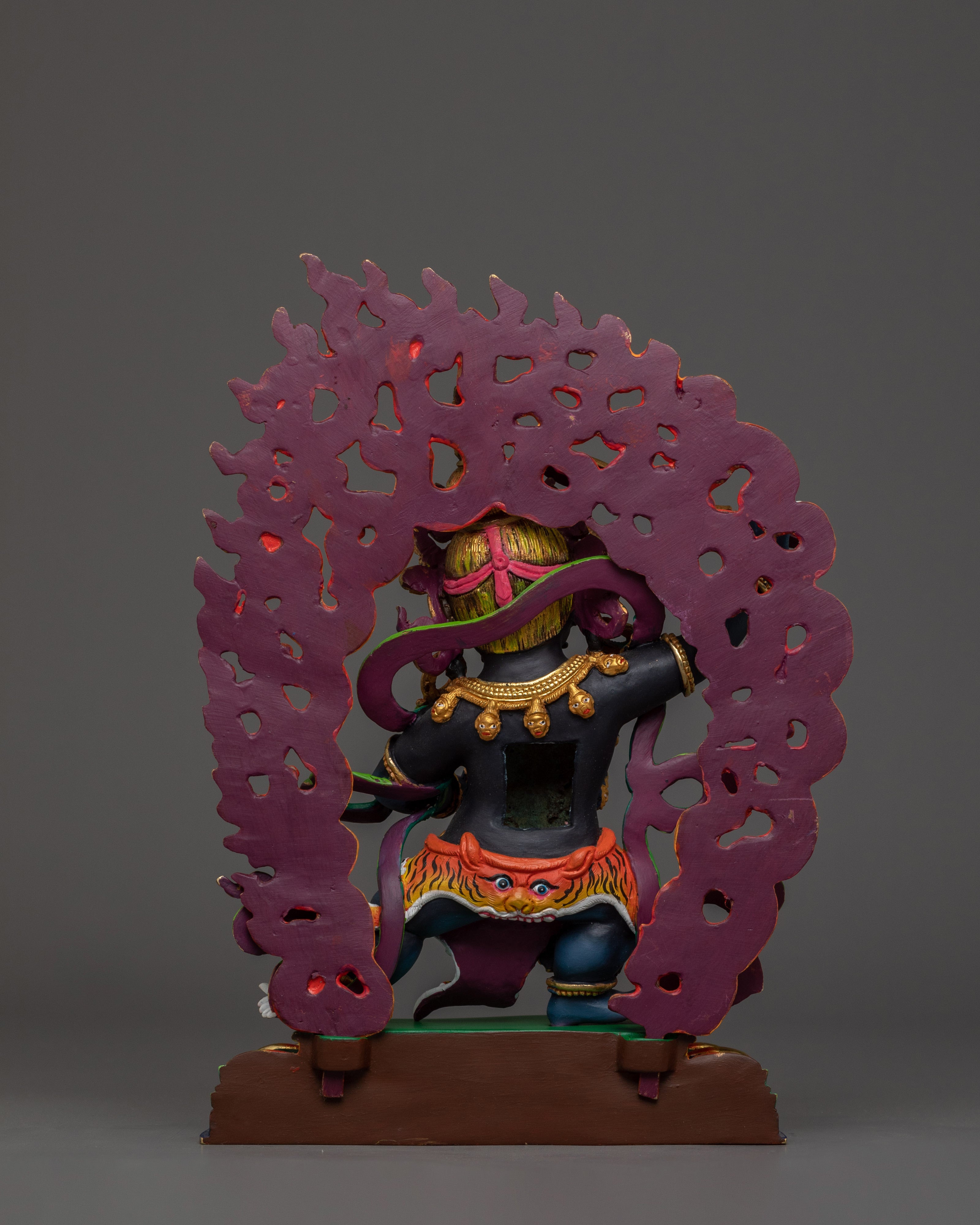 Semi-Wrathful Black Manjushri Statue | Tibetan Purification Deity