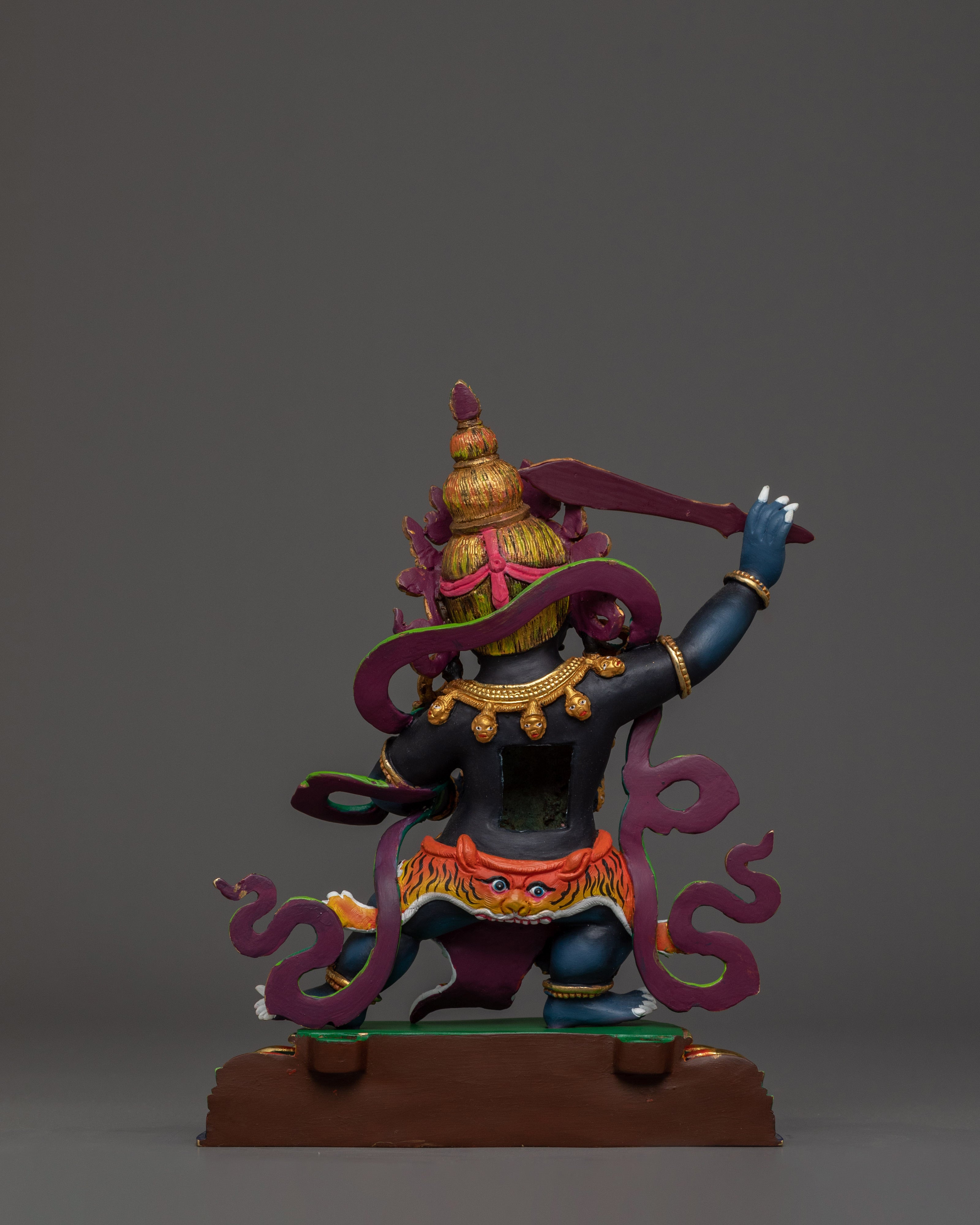 Semi-Wrathful Black Manjushri Statue | Tibetan Purification Deity