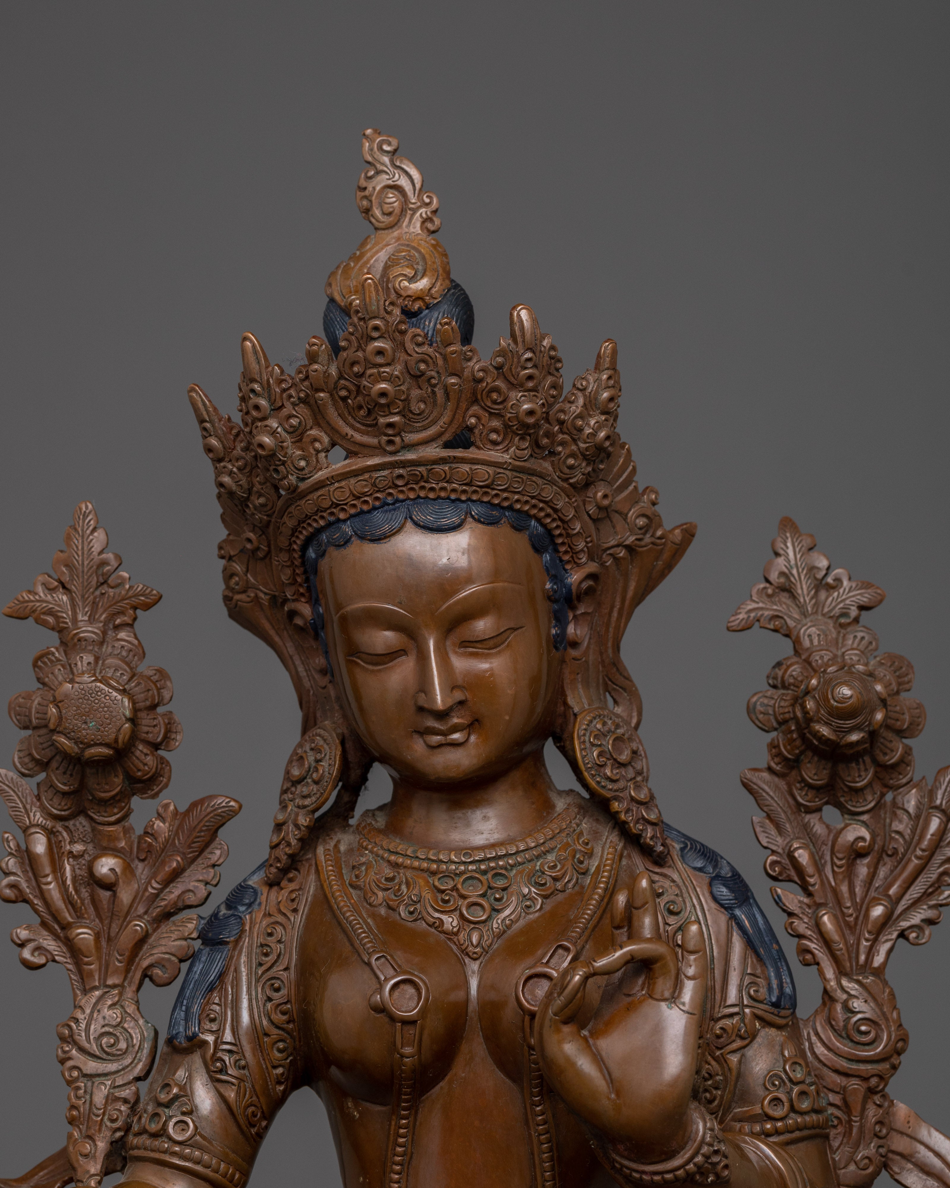 Sacred Bodhisattva Green Tara Statue | Shyama Tara - Mother of All Buddhas