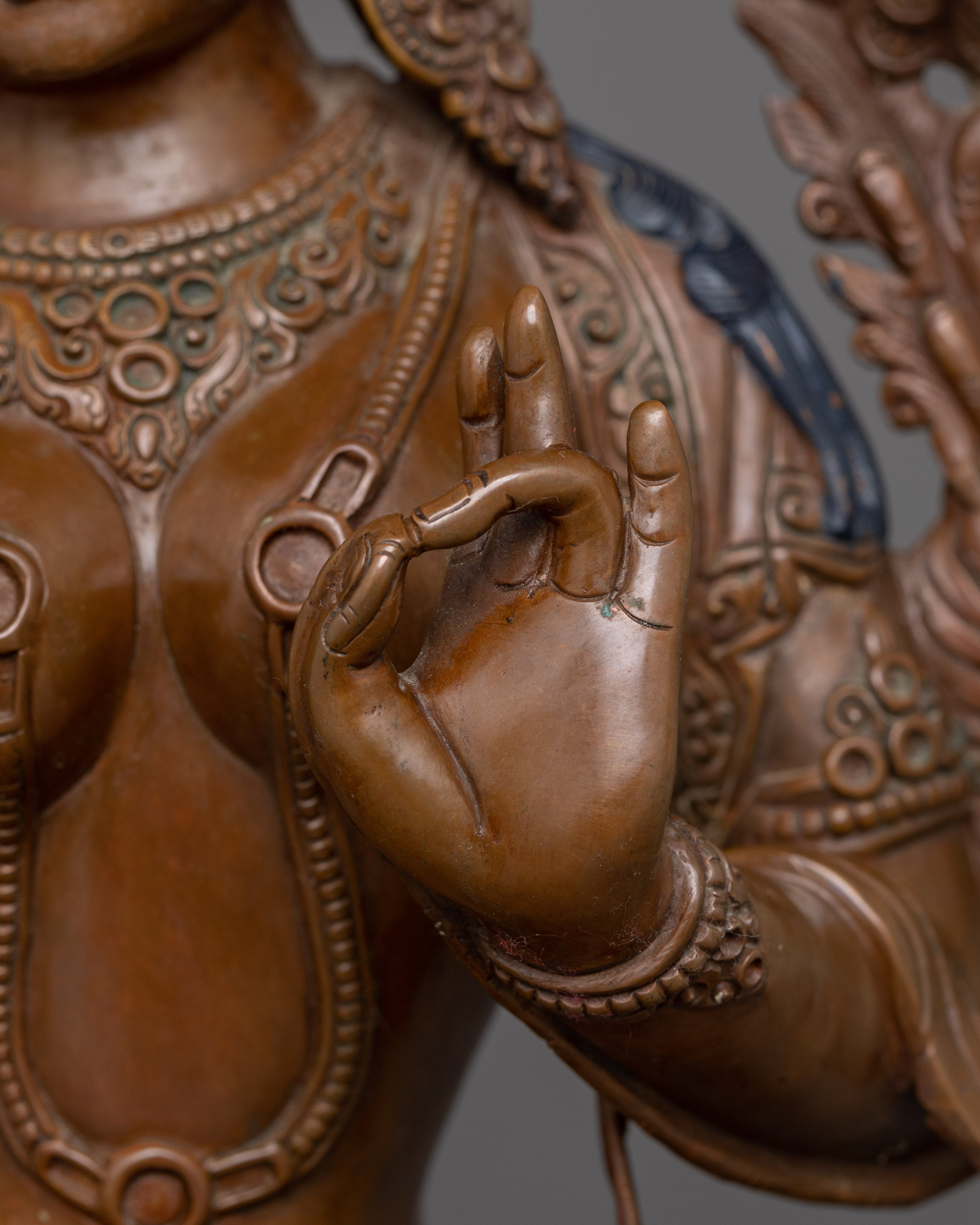 Sacred Bodhisattva Green Tara Statue | Shyama Tara - Mother of All Buddhas