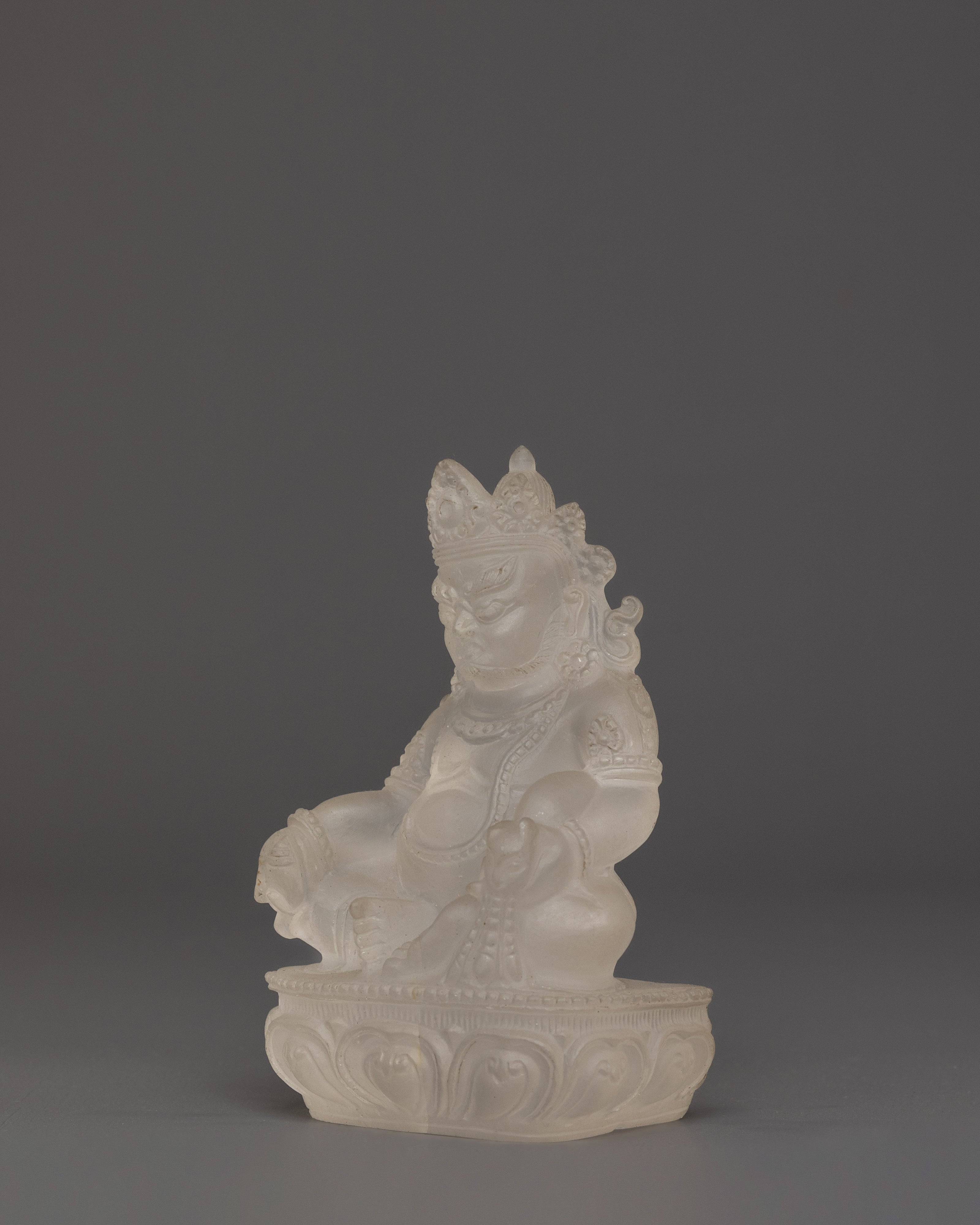 Crystal Dzambahala Statue | Tibetan Wealth Deity