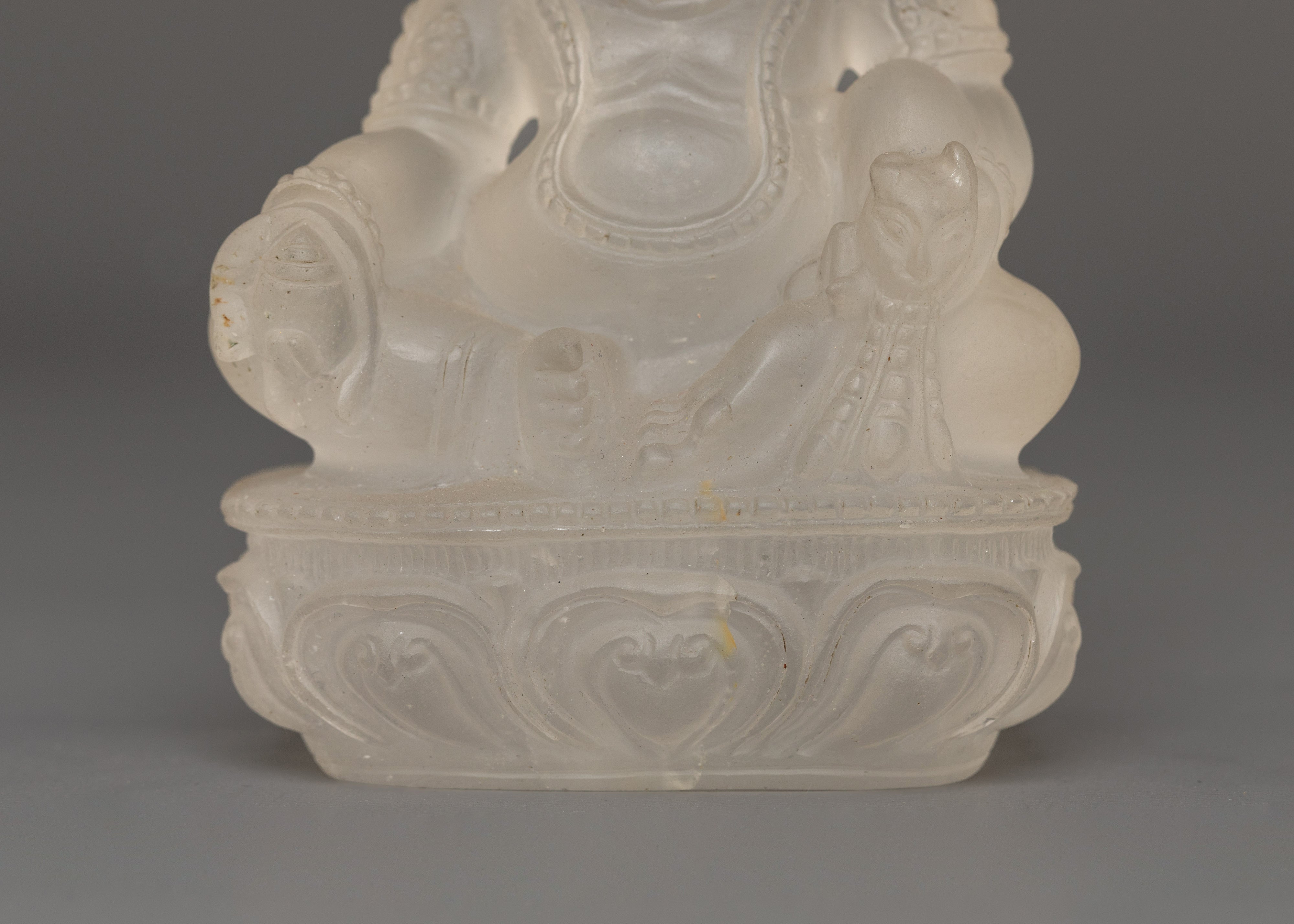 Crystal Dzambahala Statue | Tibetan Wealth Deity