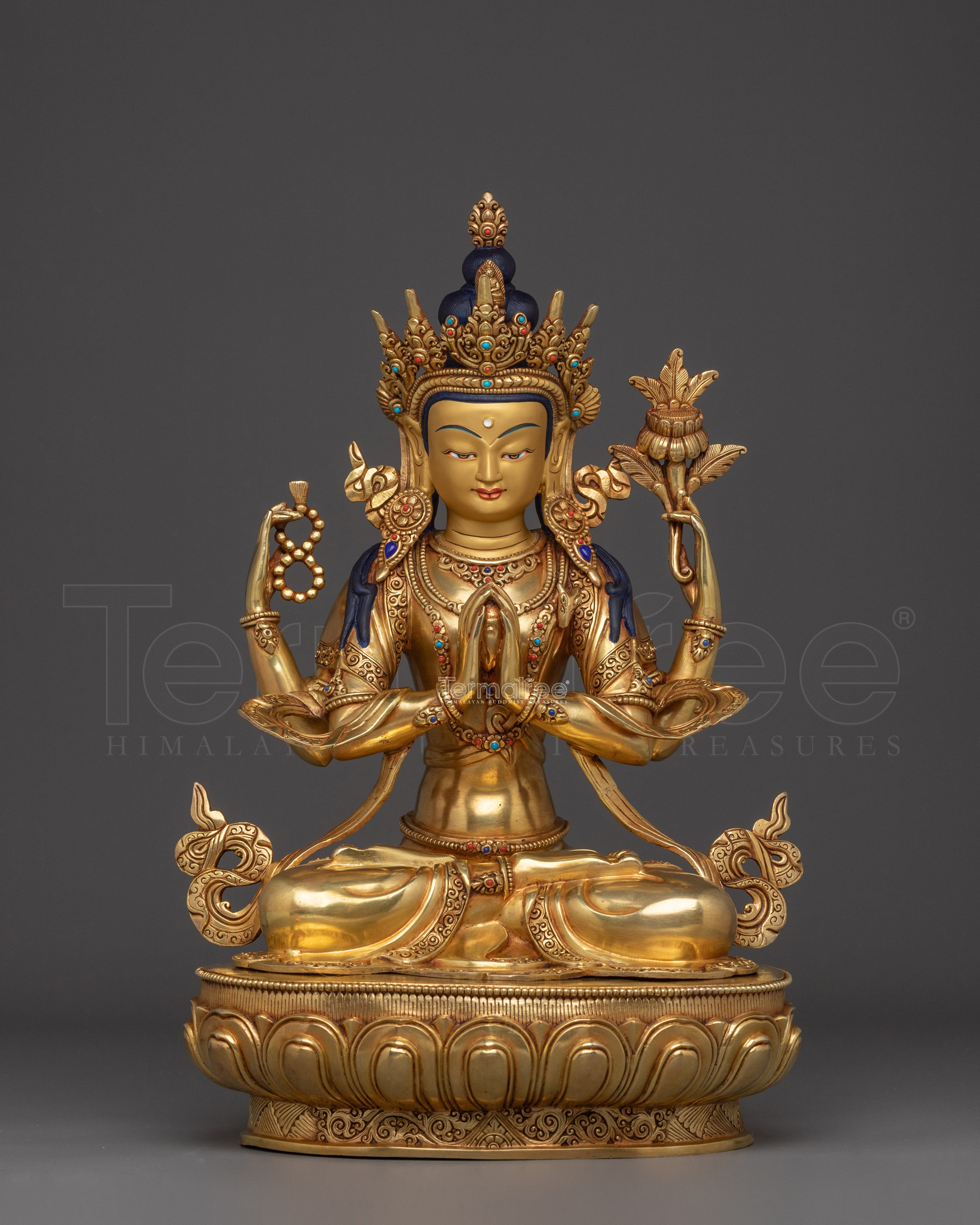 Buddhist Compassionate Deity Chenrezig | Bodhisattva Figurine