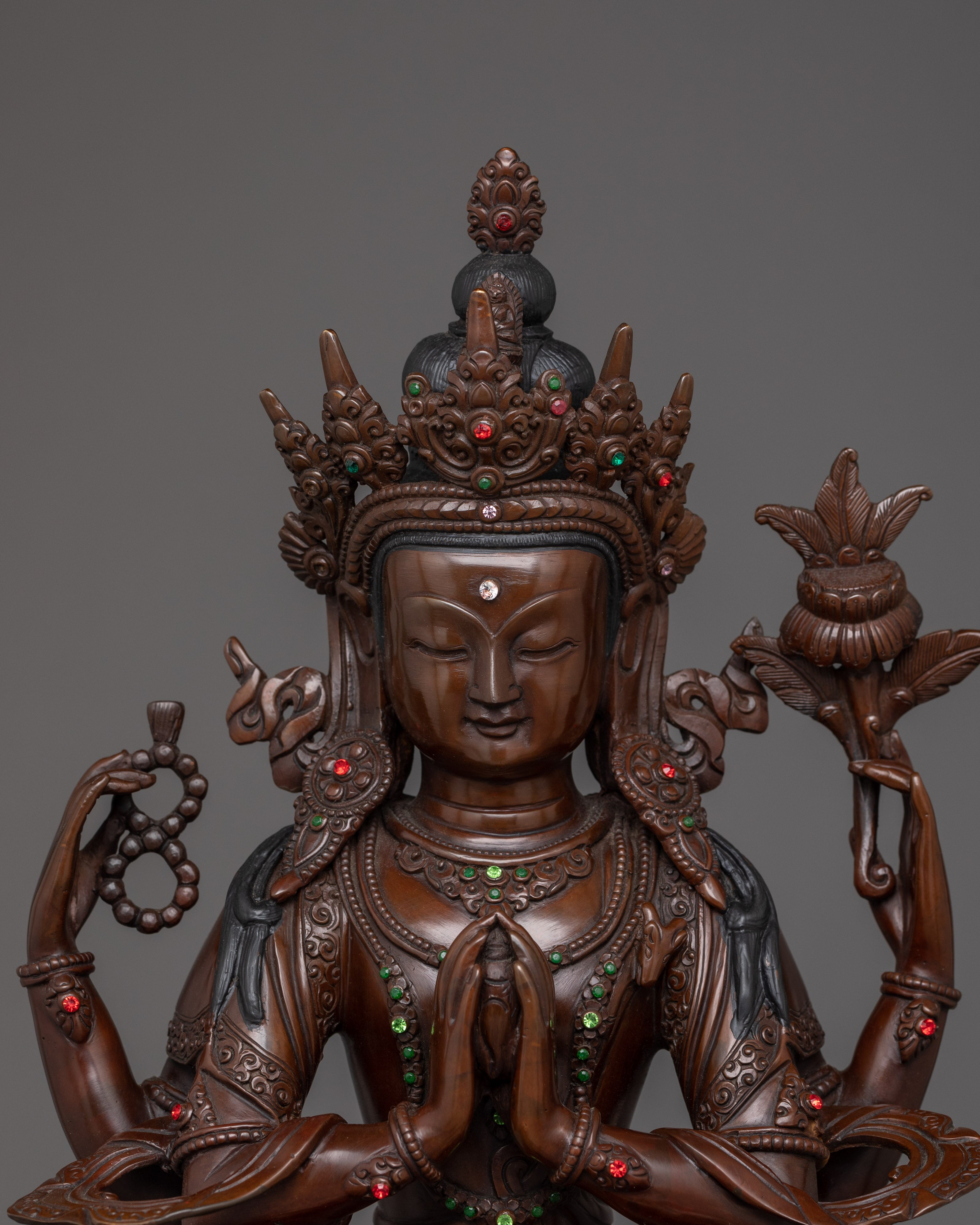 Chenrezig Protector of All Beings | Traditional Himalayan Statue