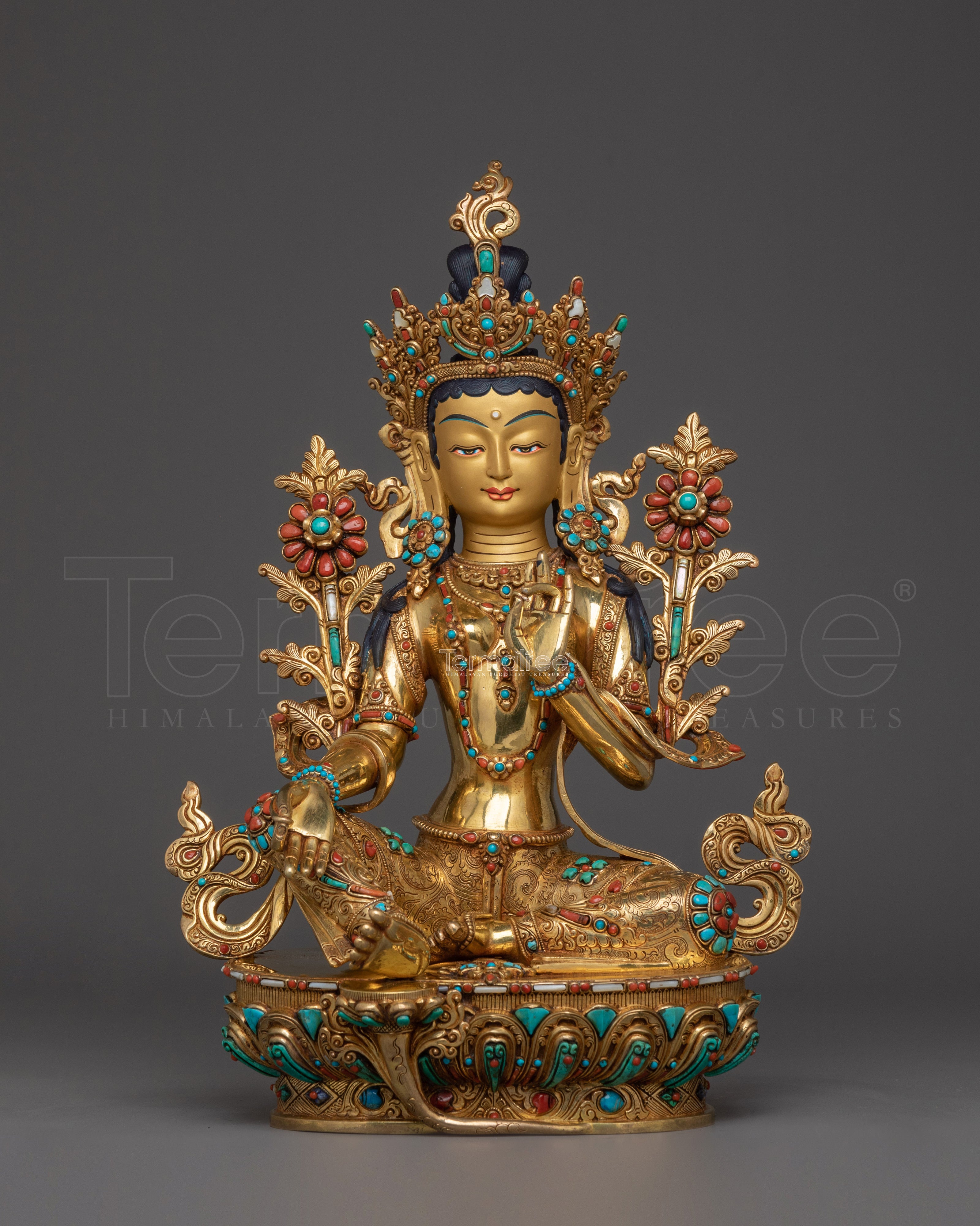 Green Tara Divine Protector Deity | Spiritual Decor for Meditation