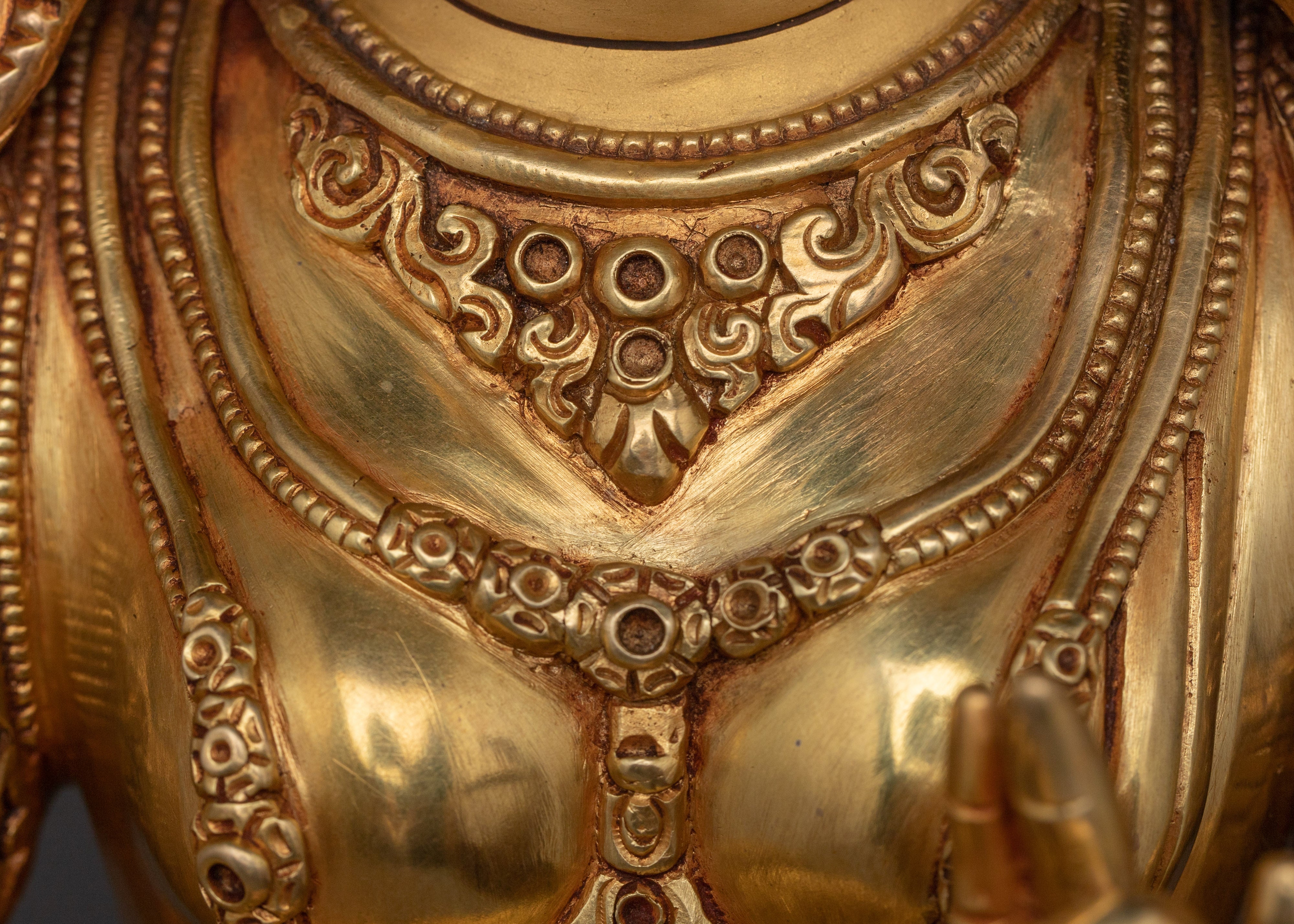 Enlightened Divine Feminine Green Tara | Protector Goddess Statue for Meditation