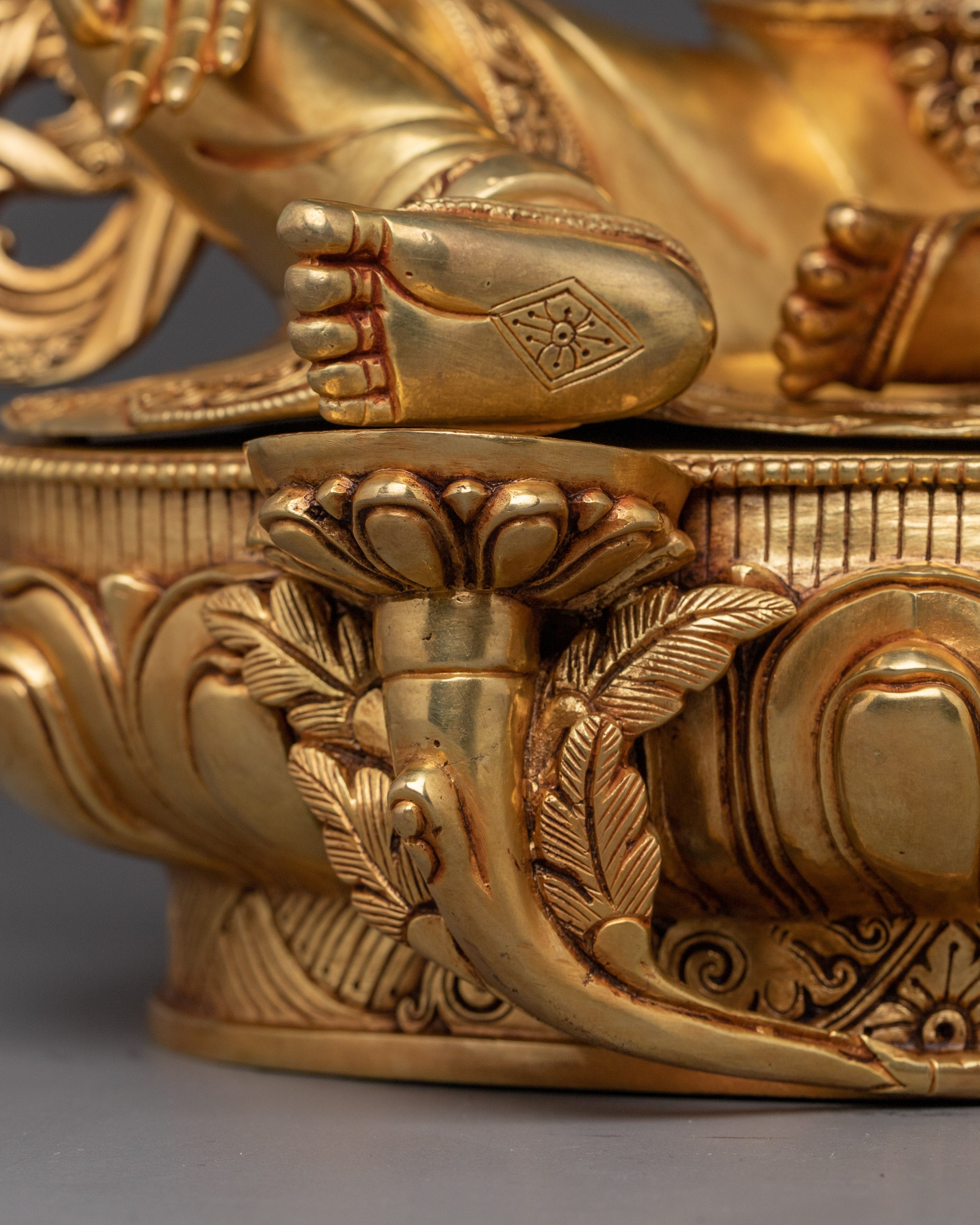 Enlightened Divine Feminine Green Tara | Protector Goddess Statue for Meditation