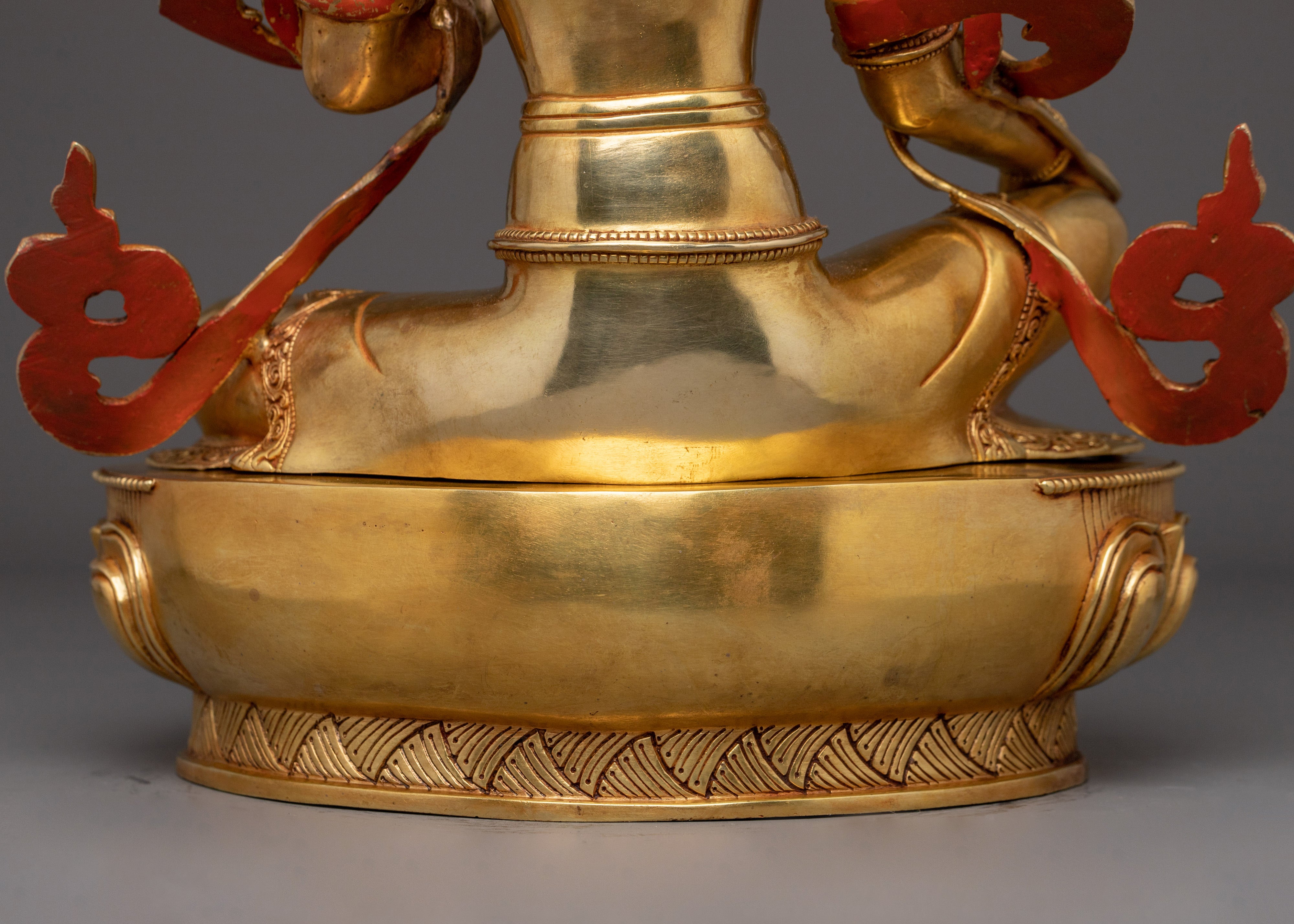 Enlightened Divine Feminine Green Tara | Protector Goddess Statue for Meditation